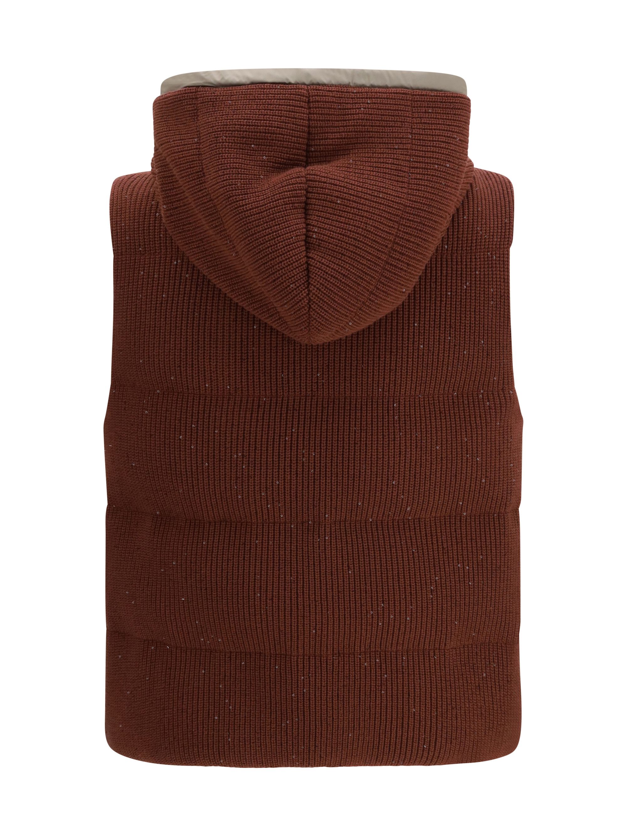 Brunello Cucinelli Hooded Down Vest Size M / US 6-8 / IT 42-44 - 2 Thumbnail
