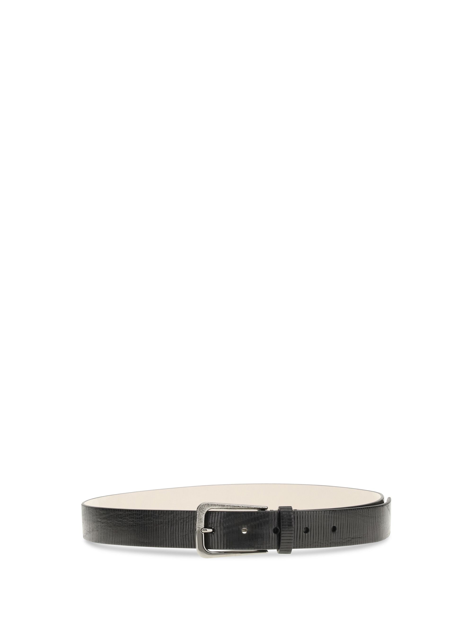 Brunello Cucinelli Carved leather Belt with Shimmering Buckle Size ONE SIZE - 2 Thumbnail