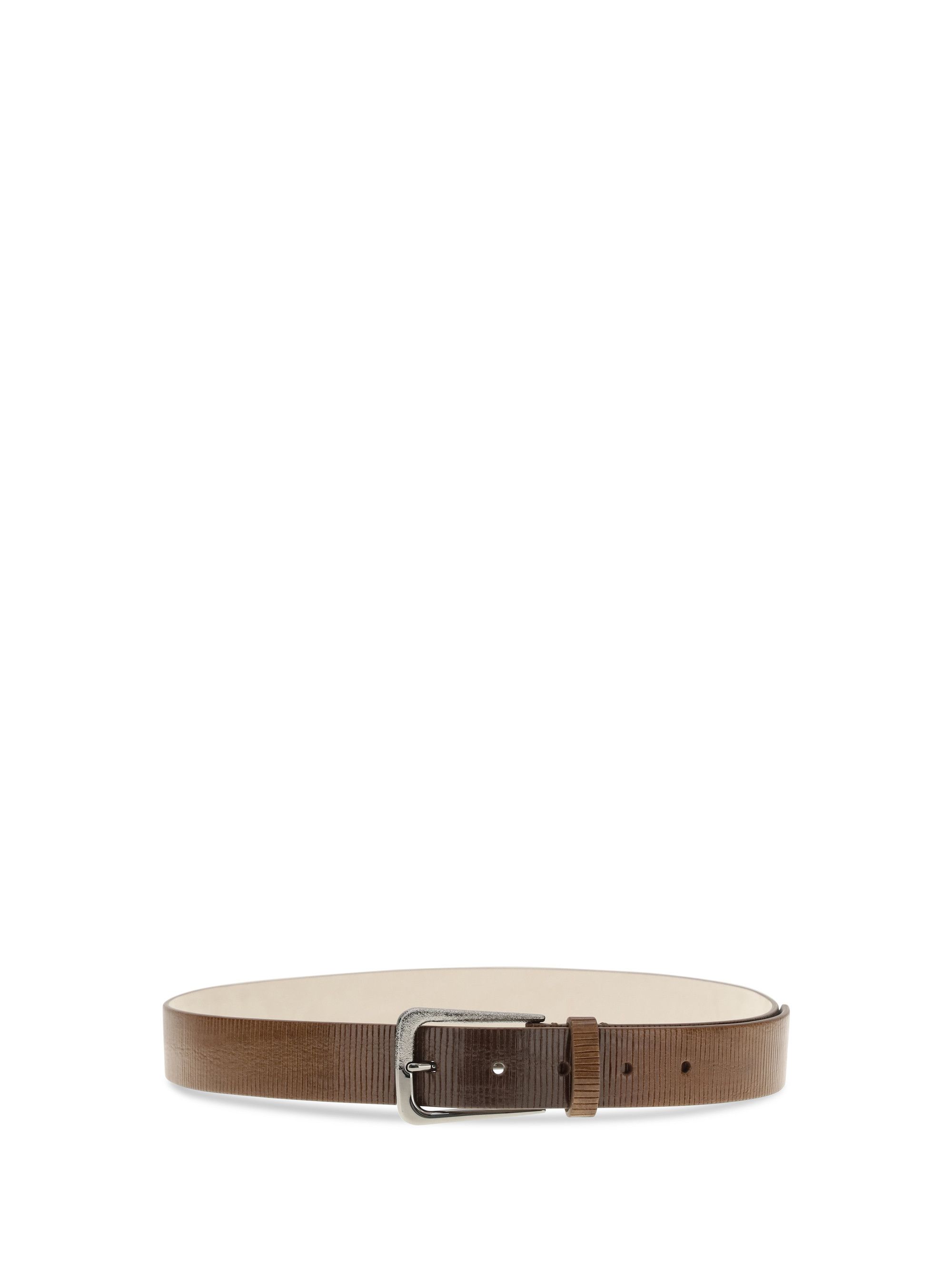 Brunello Cucinelli Carved leather Belt with Shimmering Buckle Size ONE SIZE - 2 Thumbnail