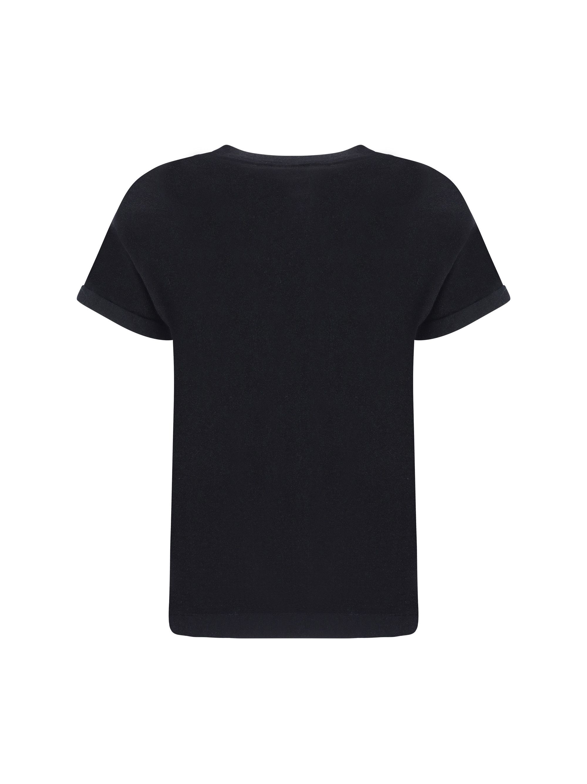 Brunello Cucinelli cashmere glitter T-shirt Size XL / US 12-14 / IT 48-50 - 2 Thumbnail