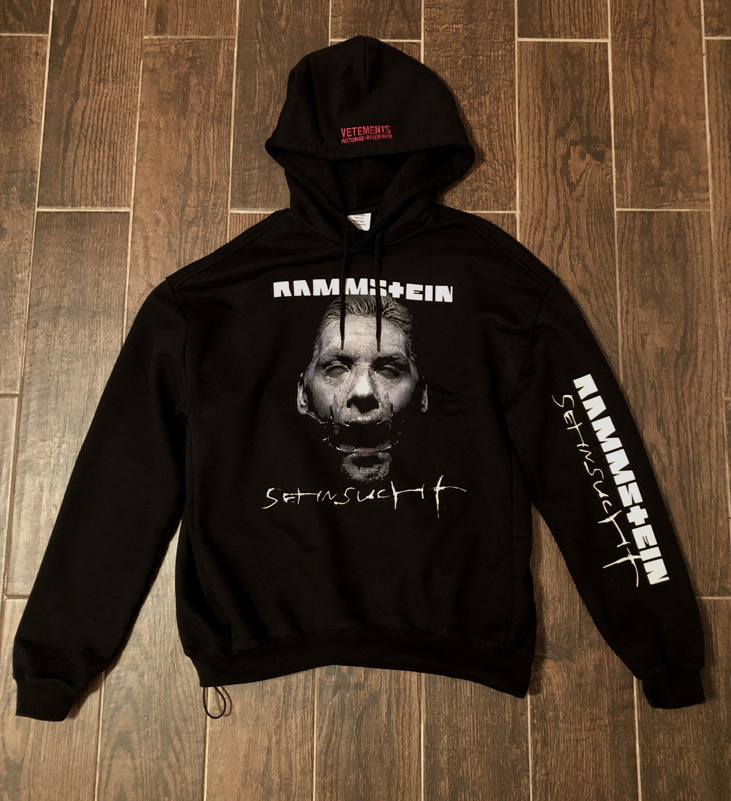 Vetements VETEMENTS Rammstein Hoodie (Thick Version) – Black | Grailed