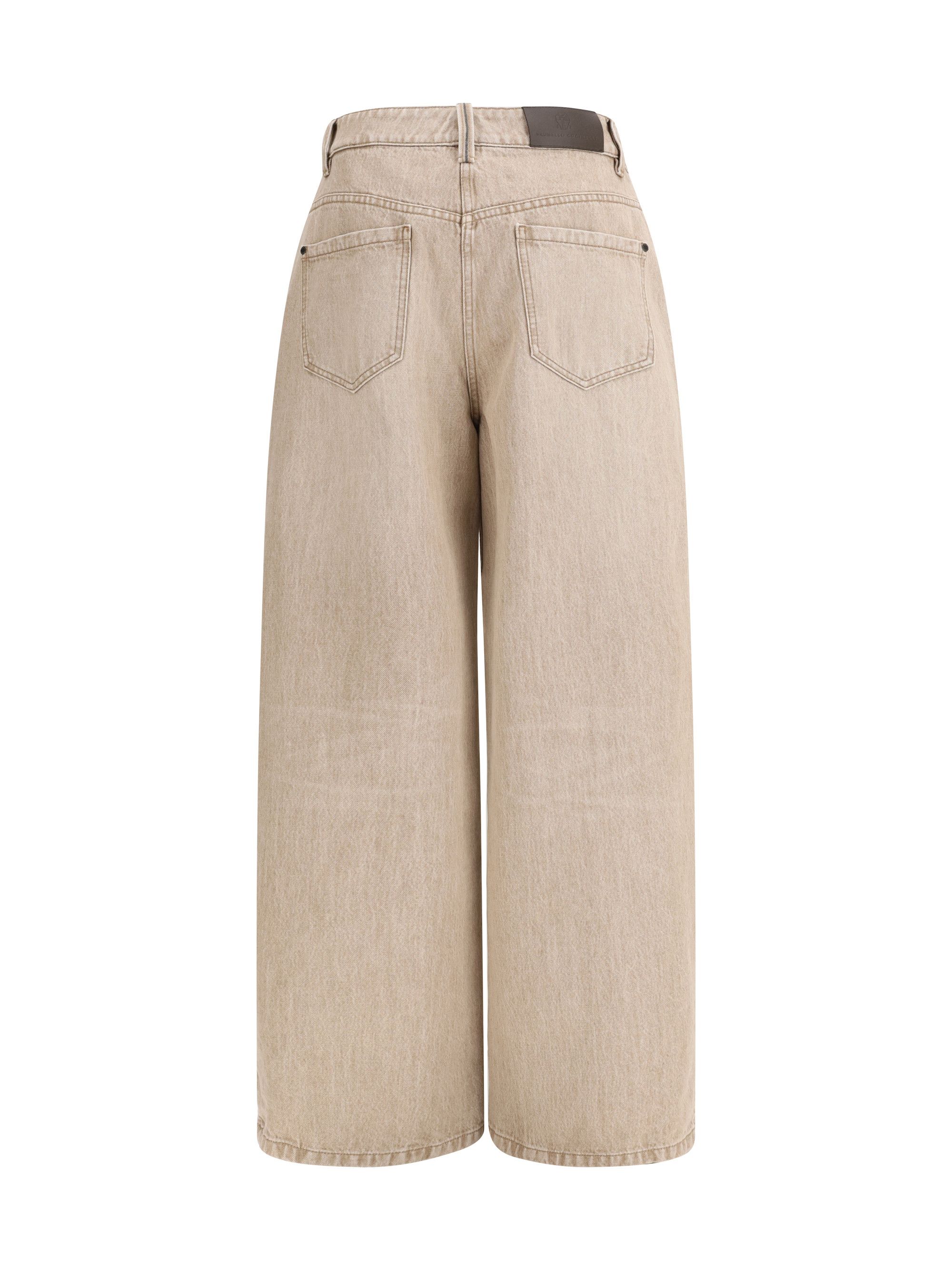 Brunello Cucinelli Barrel-leg Jeans Size 30" / US 8 / IT 44 - 2 Thumbnail