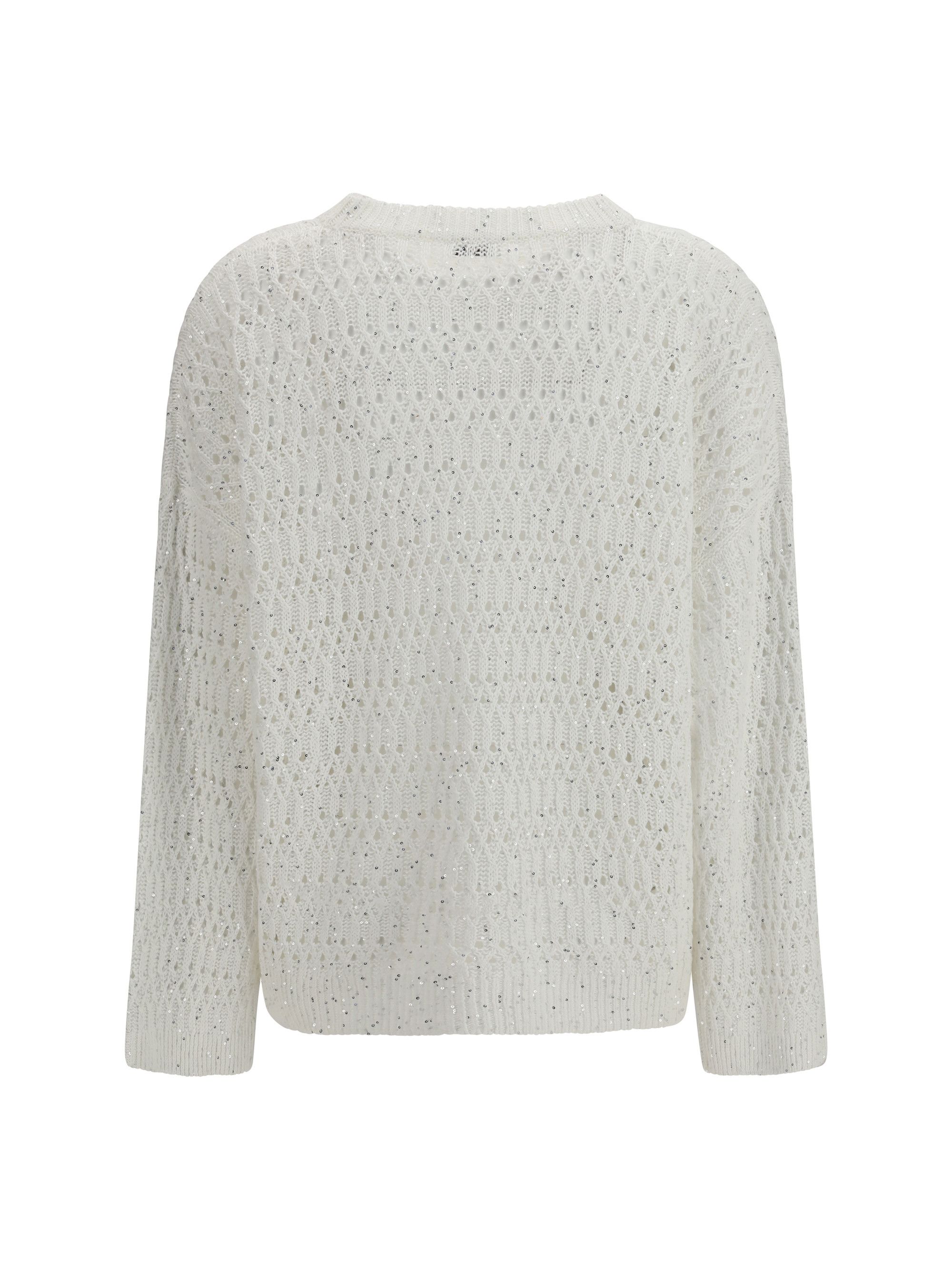 Brunello Cucinelli Openwork Sweater Size XL / US 12-14 / IT 48-50 - 2 Thumbnail
