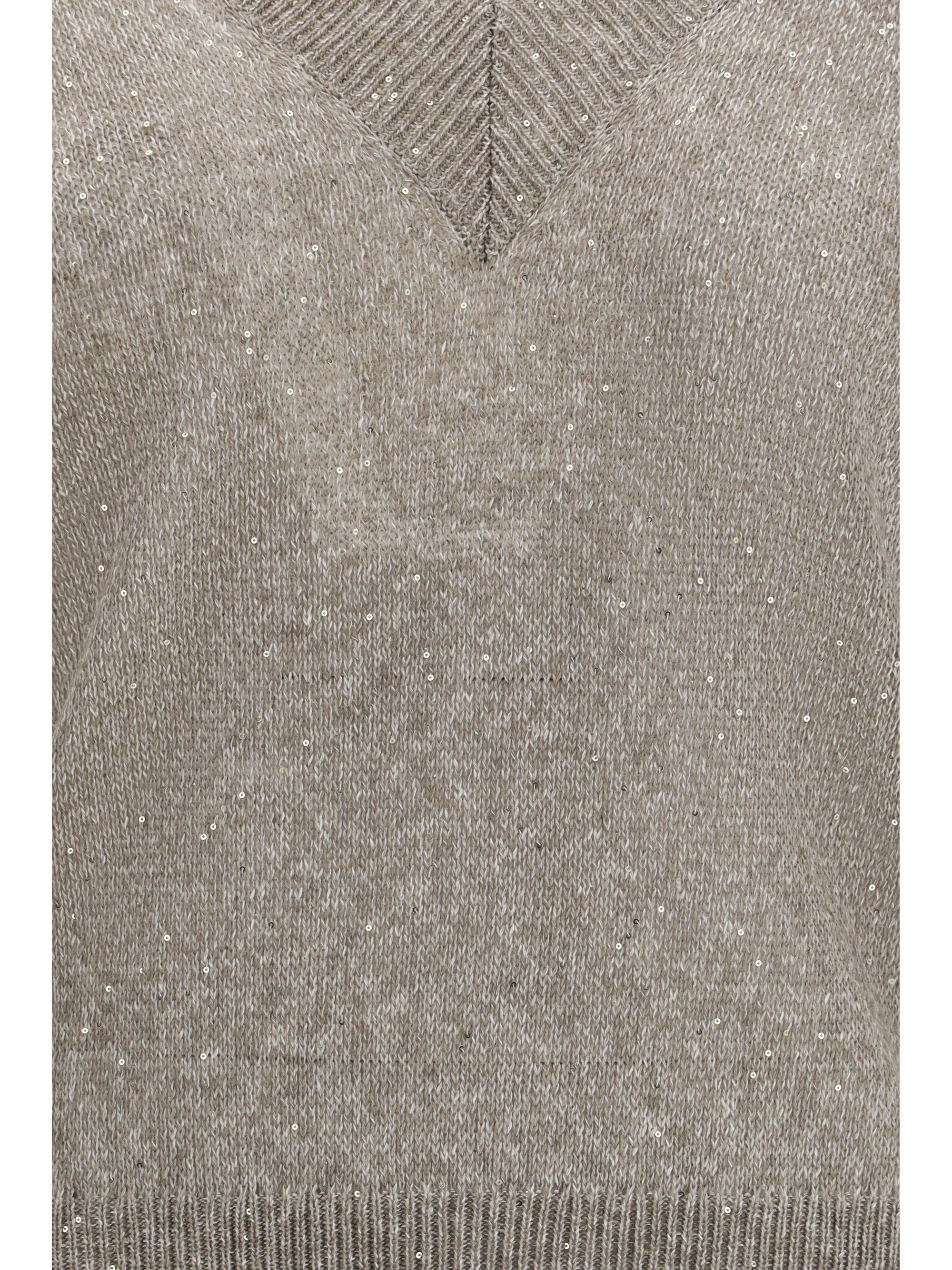 Brunello Cucinelli Sparkling linen Sweater Size L / US 10 / IT 46 - 3 Thumbnail