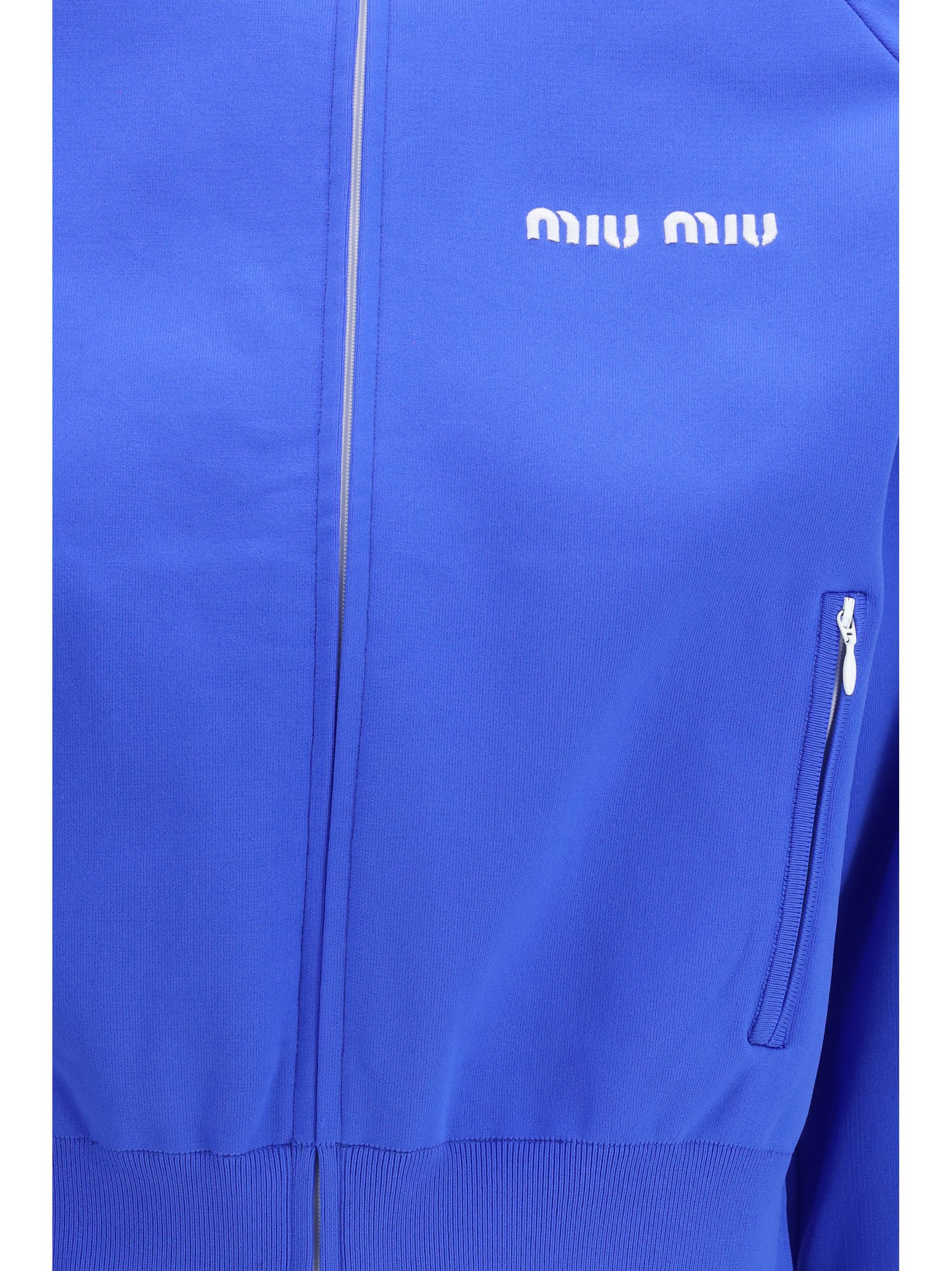 Miu Miu Zip-up Sweatshirt Size M / US 6-8 / IT 42-44 - 3 Thumbnail