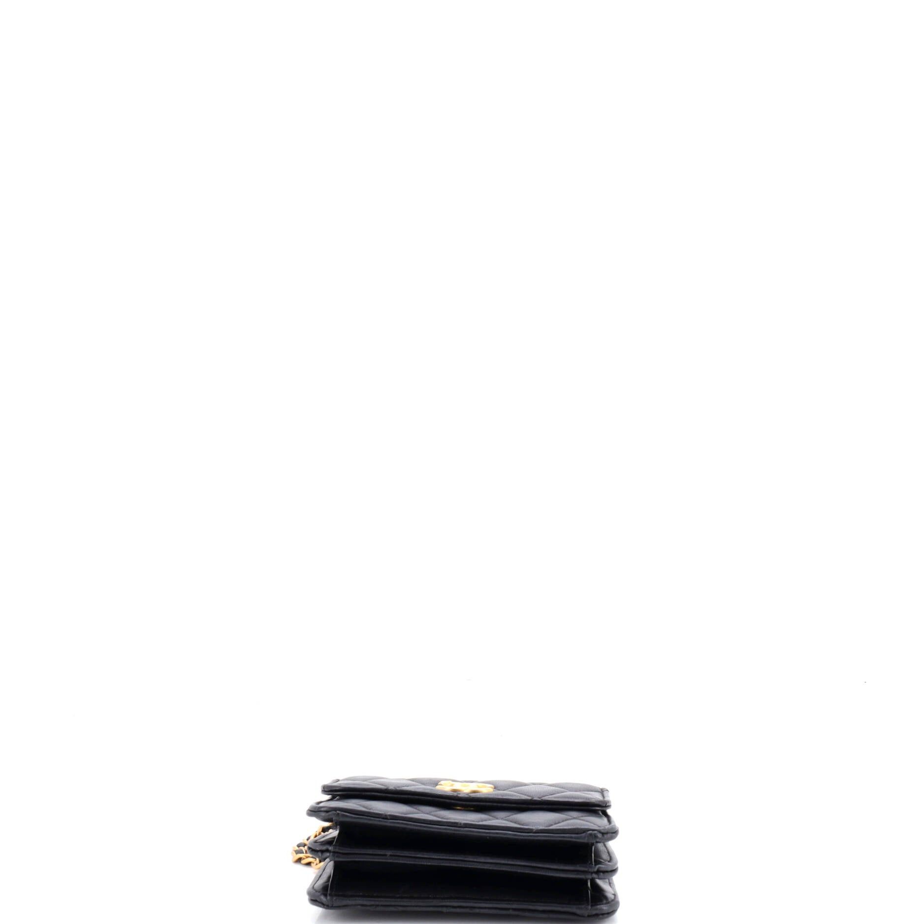 Chanel Woven Top Handle CC Flap Clutch on Chain Size ONE SIZE - 4 Thumbnail