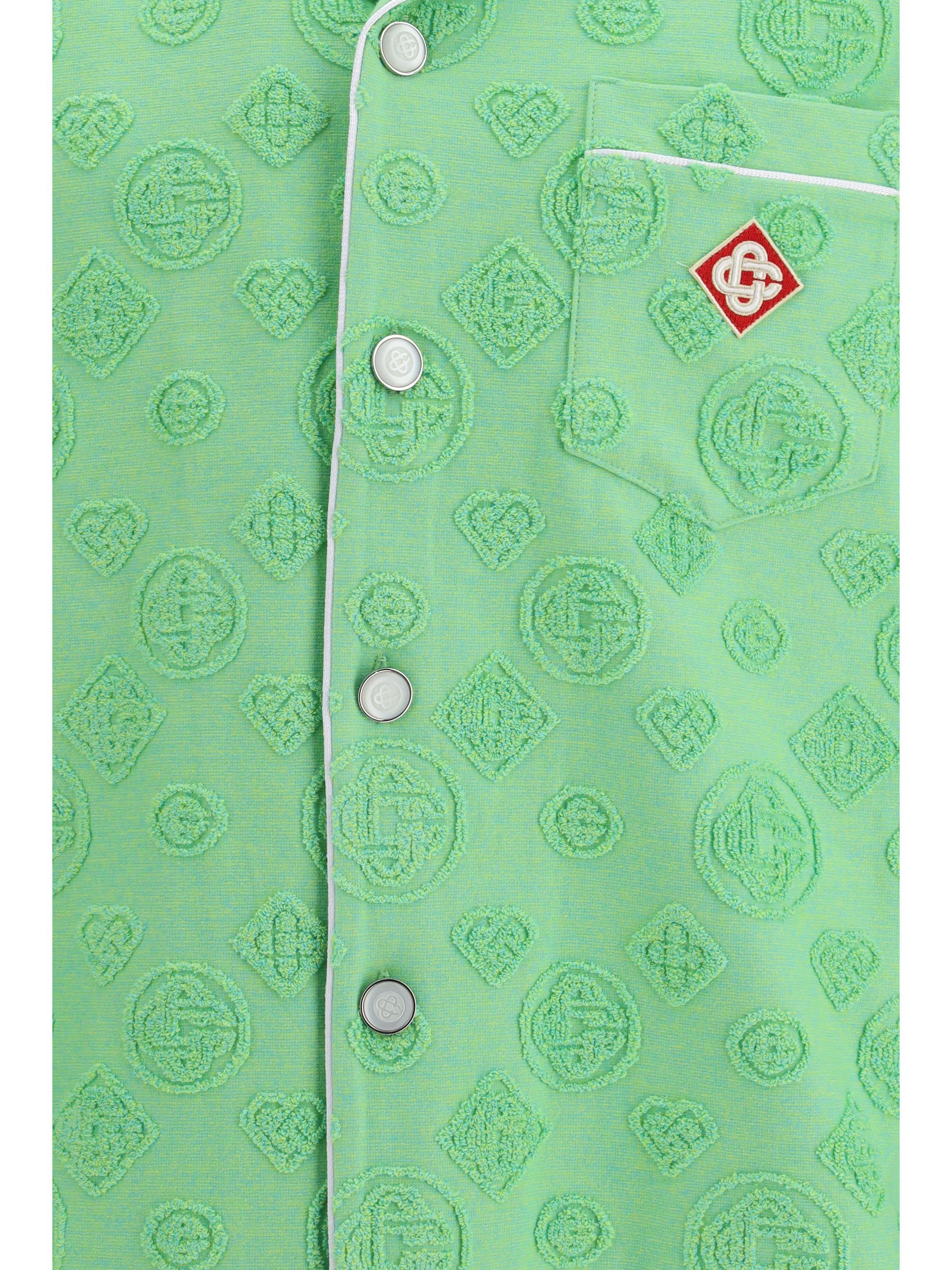 Casablanca Diamond monogram print short-sleeve Shirt Size US M / EU 48-50 / 2 - 3 Thumbnail