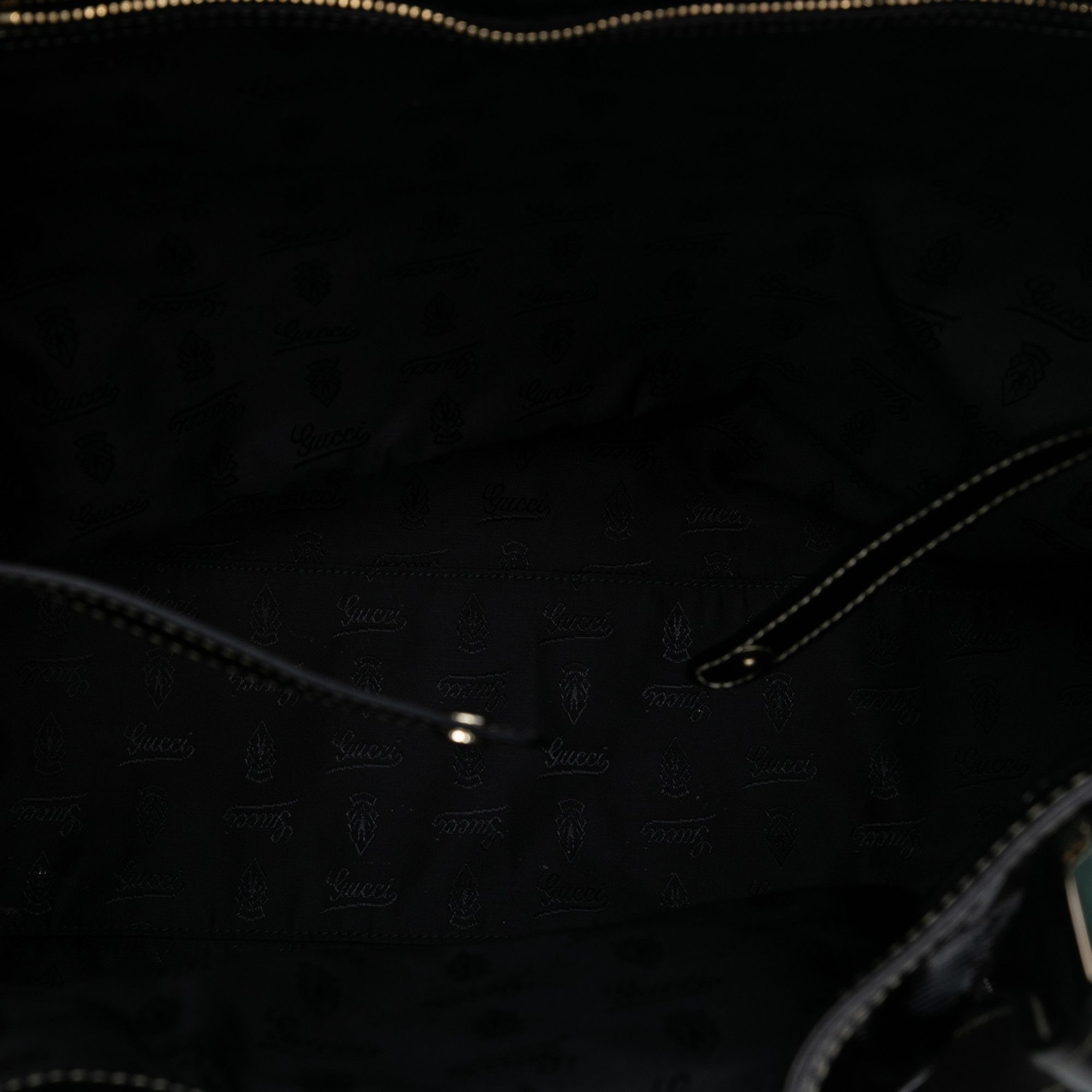 Gucci Gucci Patent Dialux Britt Web Tote Size ONE SIZE - 4 Thumbnail
