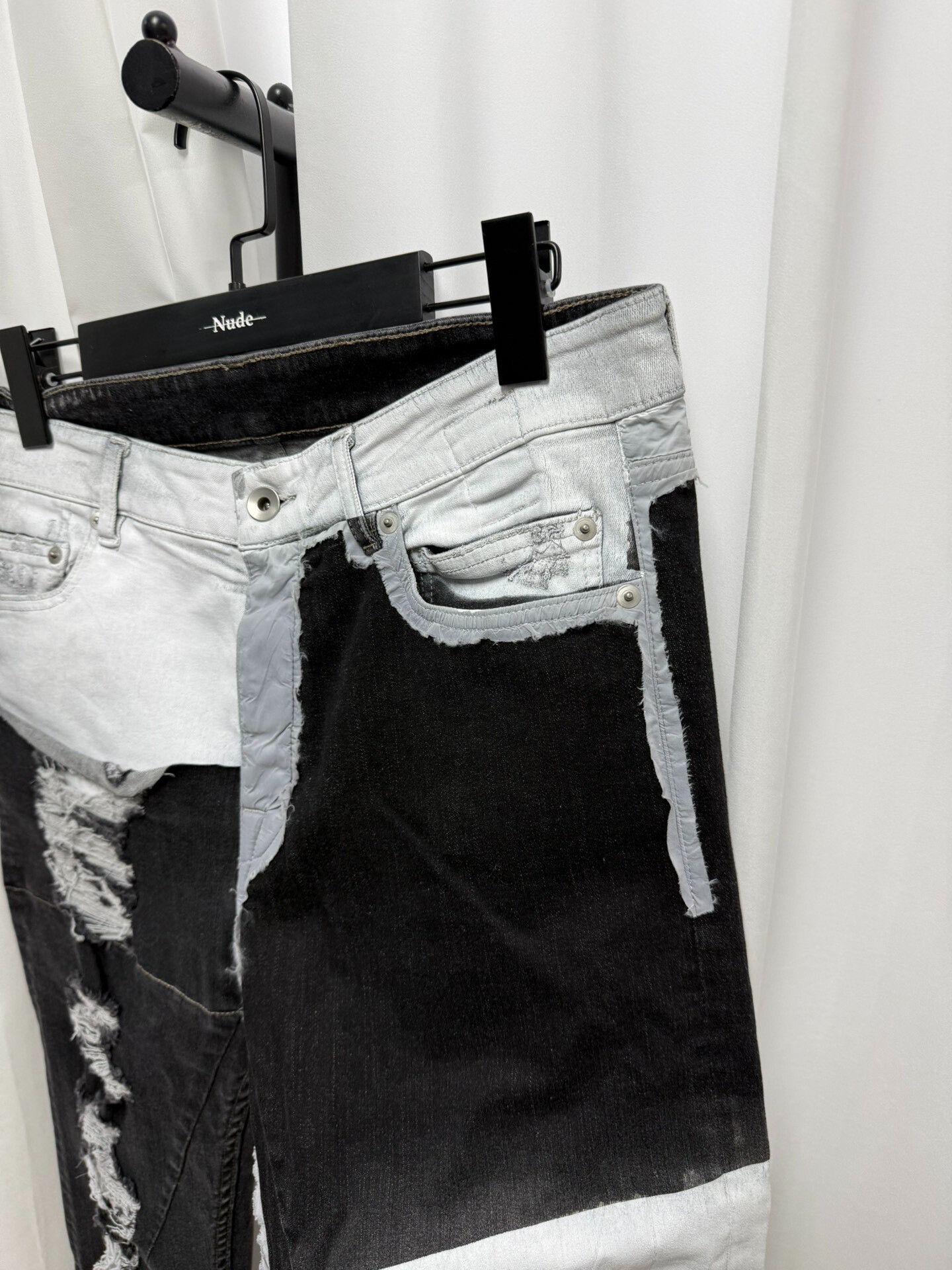 Rick Owens Rick Owens Patchwork Denim Pants Size US 32 / EU 48 - 4 Thumbnail