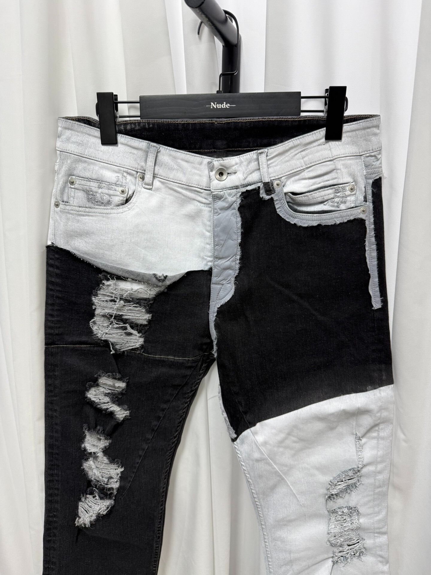 Rick Owens Rick Owens Patchwork Denim Pants Size US 32 / EU 48 - 2 Thumbnail