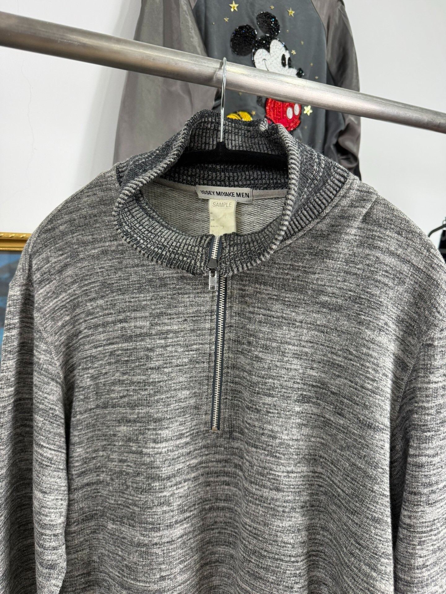 Issey Miyake Issey Miyake Men Half-Zip Sweatshirt Size US L / EU 52-54 / 3 - 3 Thumbnail