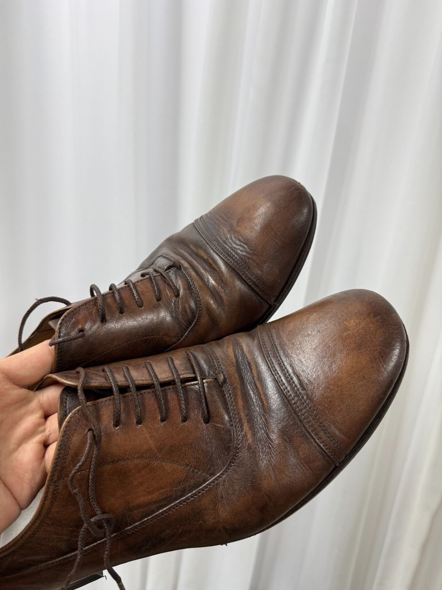 Maison Margiela Maison Margiela Brown Derby Shoes Size US 10 / EU 43 - 7 Thumbnail
