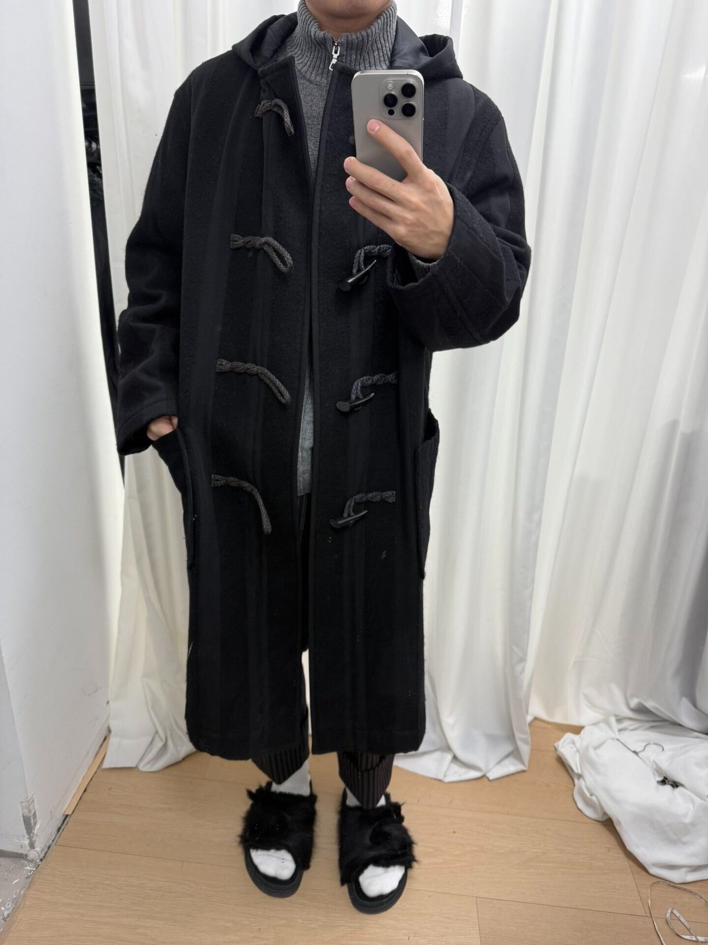 Yohji Yamamoto Yohji Yamamoto Striped Oversized Coat Size US M / EU 48-50 / 2 - 7 Thumbnail