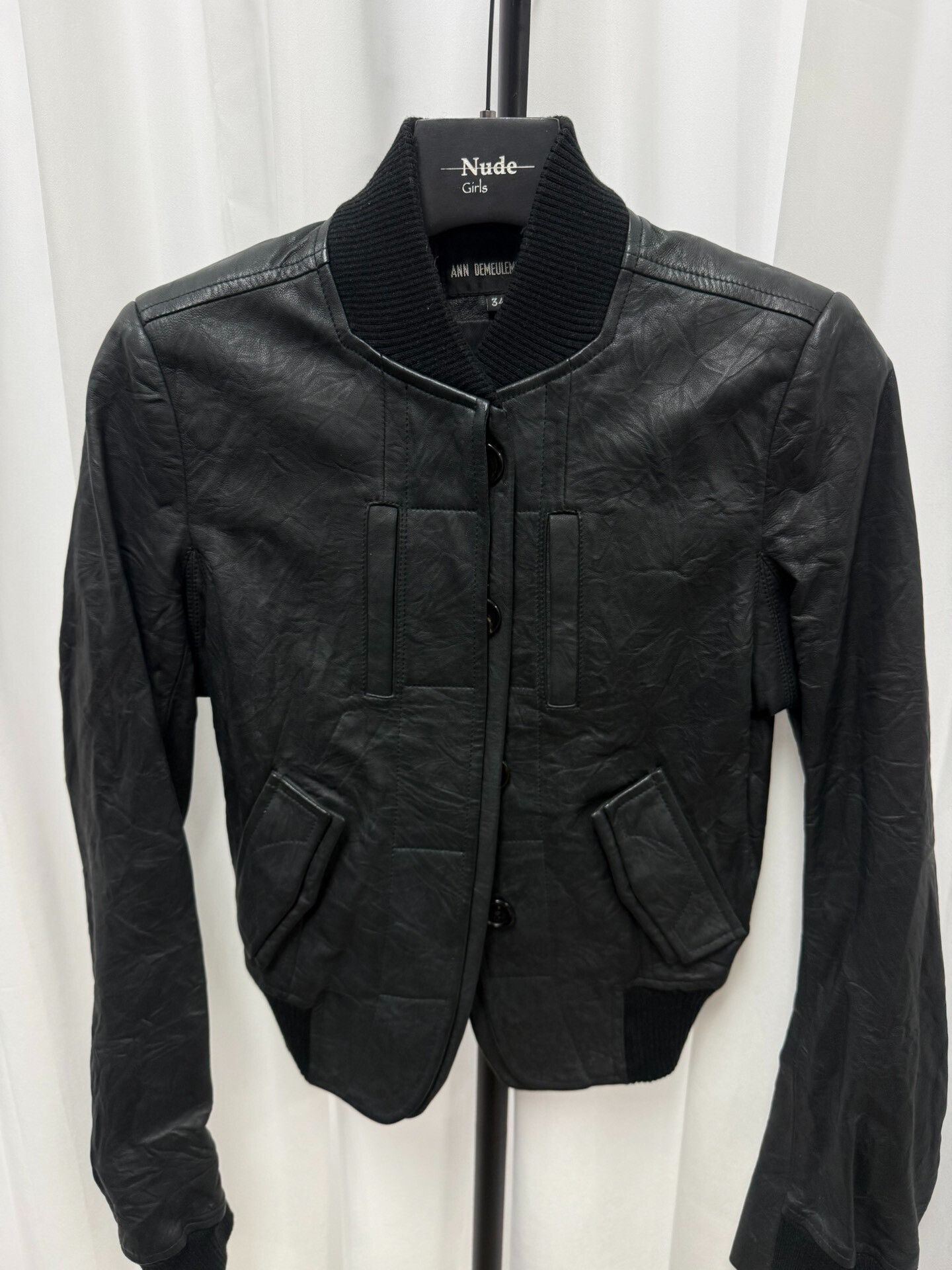 Ann Demeulemeester Ann Demeulemeester Leather Jacket Size XXS / US 00 / IT 34 - 4 Thumbnail