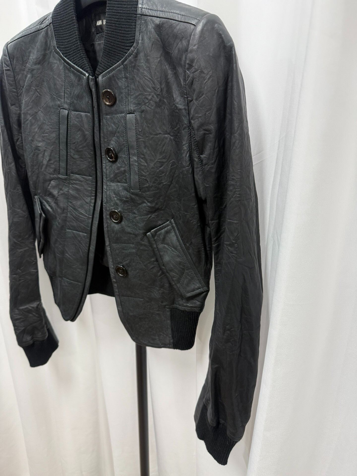 Ann Demeulemeester Ann Demeulemeester Leather Jacket Size XXS / US 00 / IT 34 - 2 Thumbnail