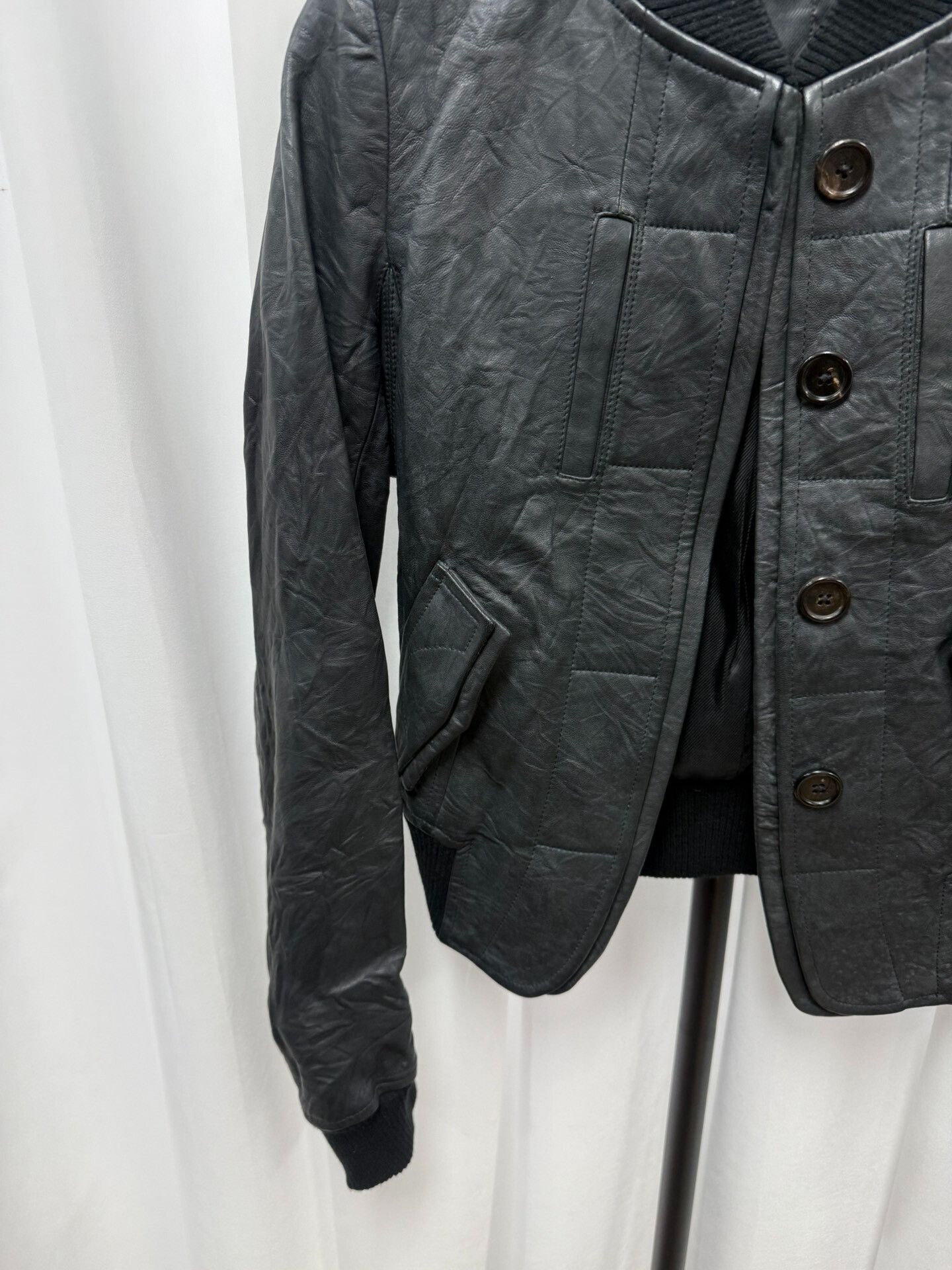 Ann Demeulemeester Ann Demeulemeester Leather Jacket Size XXS / US 00 / IT 34 - 3 Thumbnail