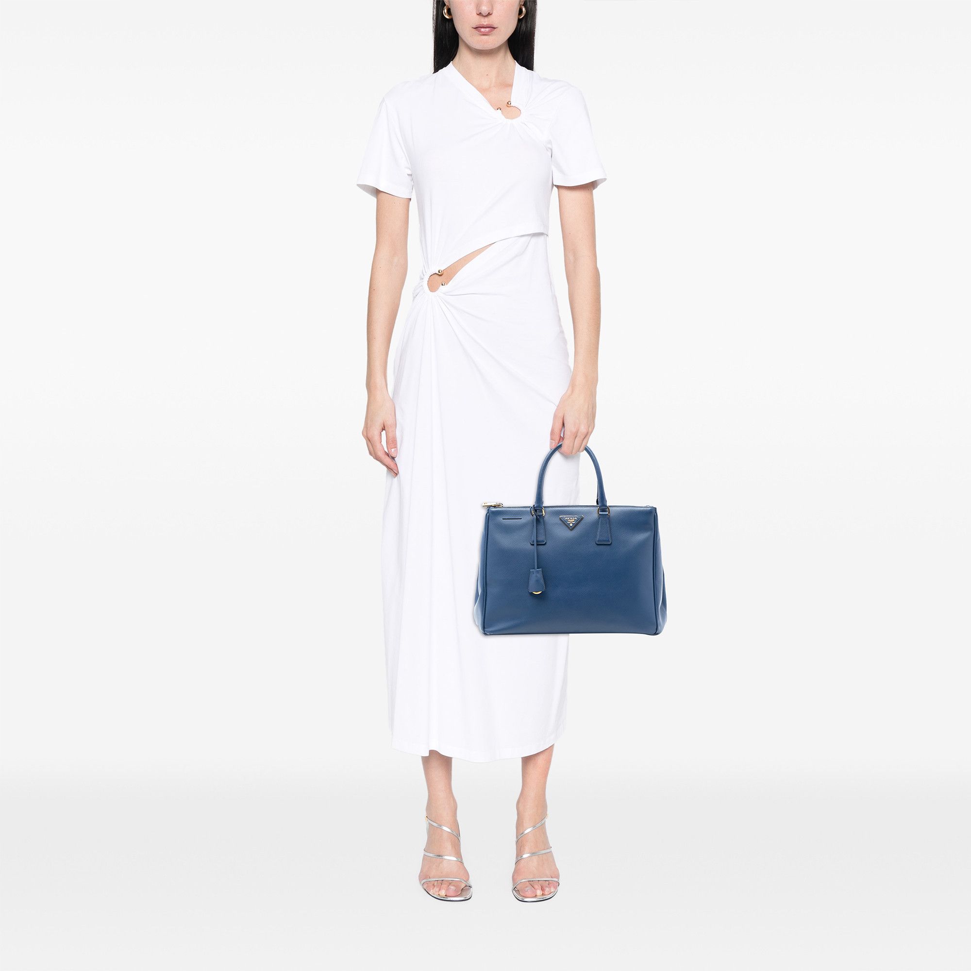 Prada Prada Large Saffiano Lux Galleria Double Zip Tote Size ONE SIZE - 6 Thumbnail