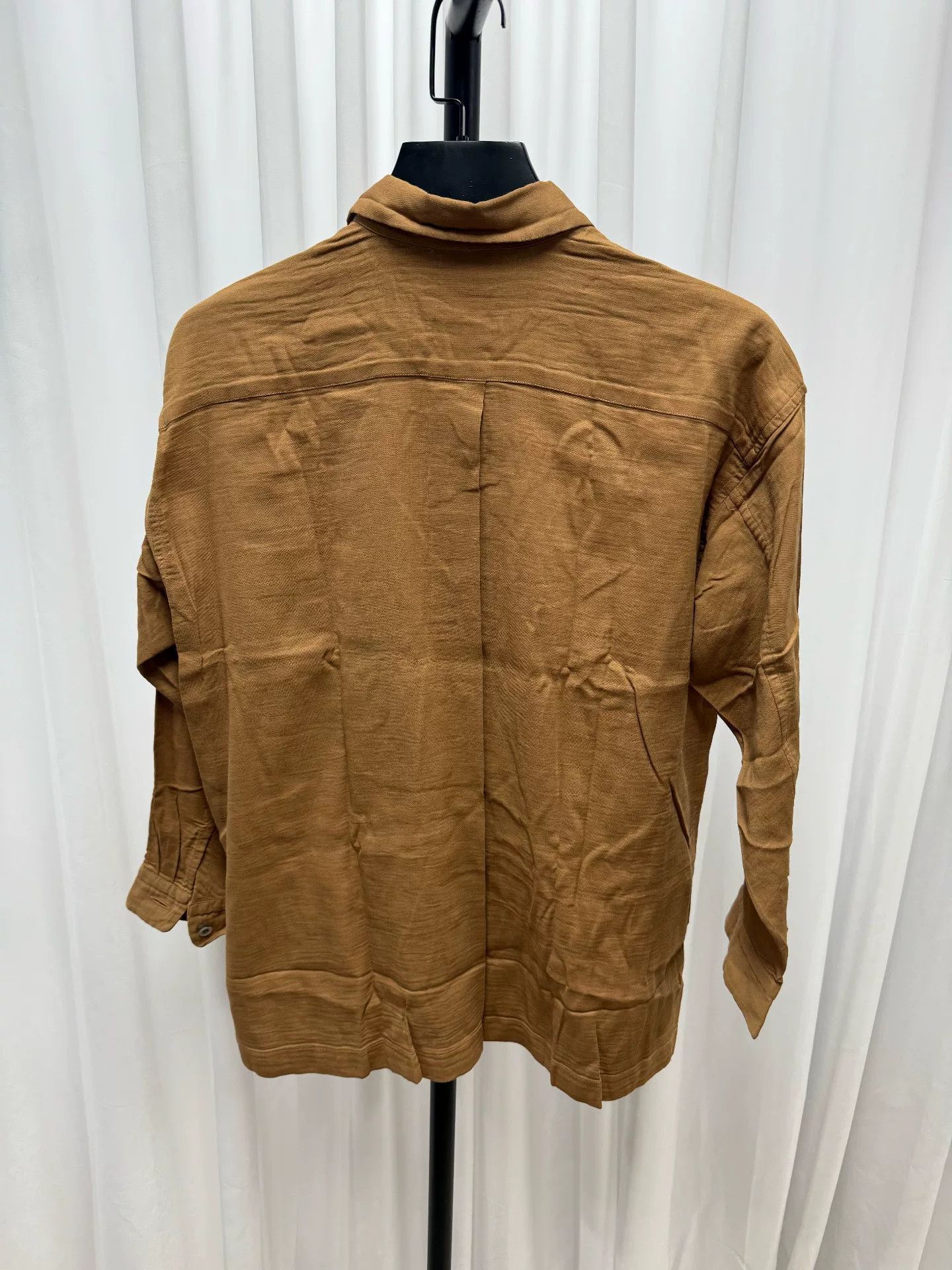 Issey Miyake Issey Miyake Striped Shirt in Brown Size US M / EU 48-50 / 2 - 8 Thumbnail