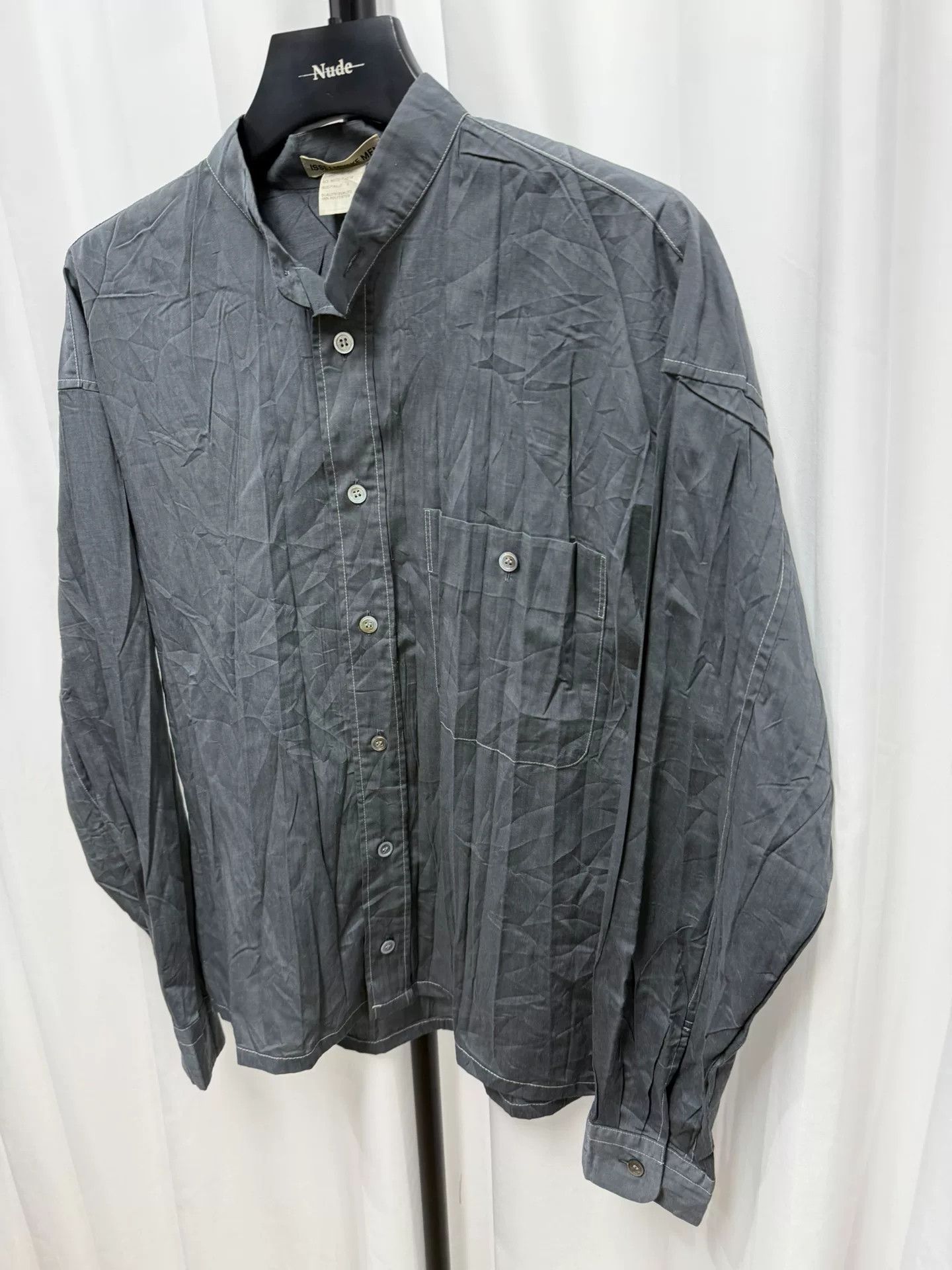 Issey Miyake Issey Miyake Striped Pleated Shirt Size US M / EU 48-50 / 2 - 2 Thumbnail