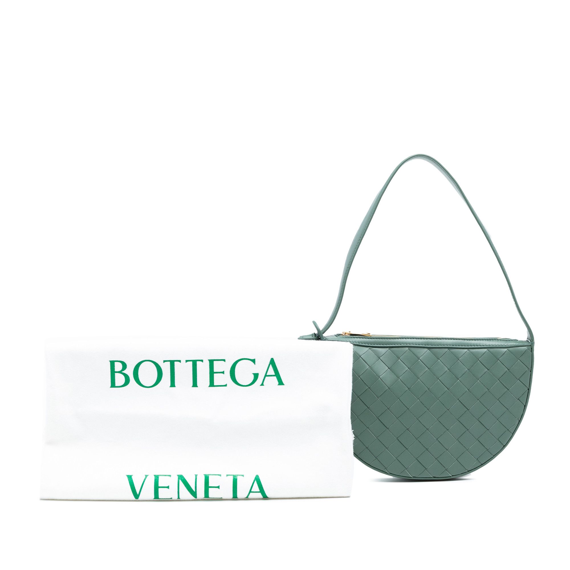 Bottega Veneta Bottega Veneta Mini Leather Intrecciato Sunrise Hobo Size ONE SIZE - 8 Thumbnail