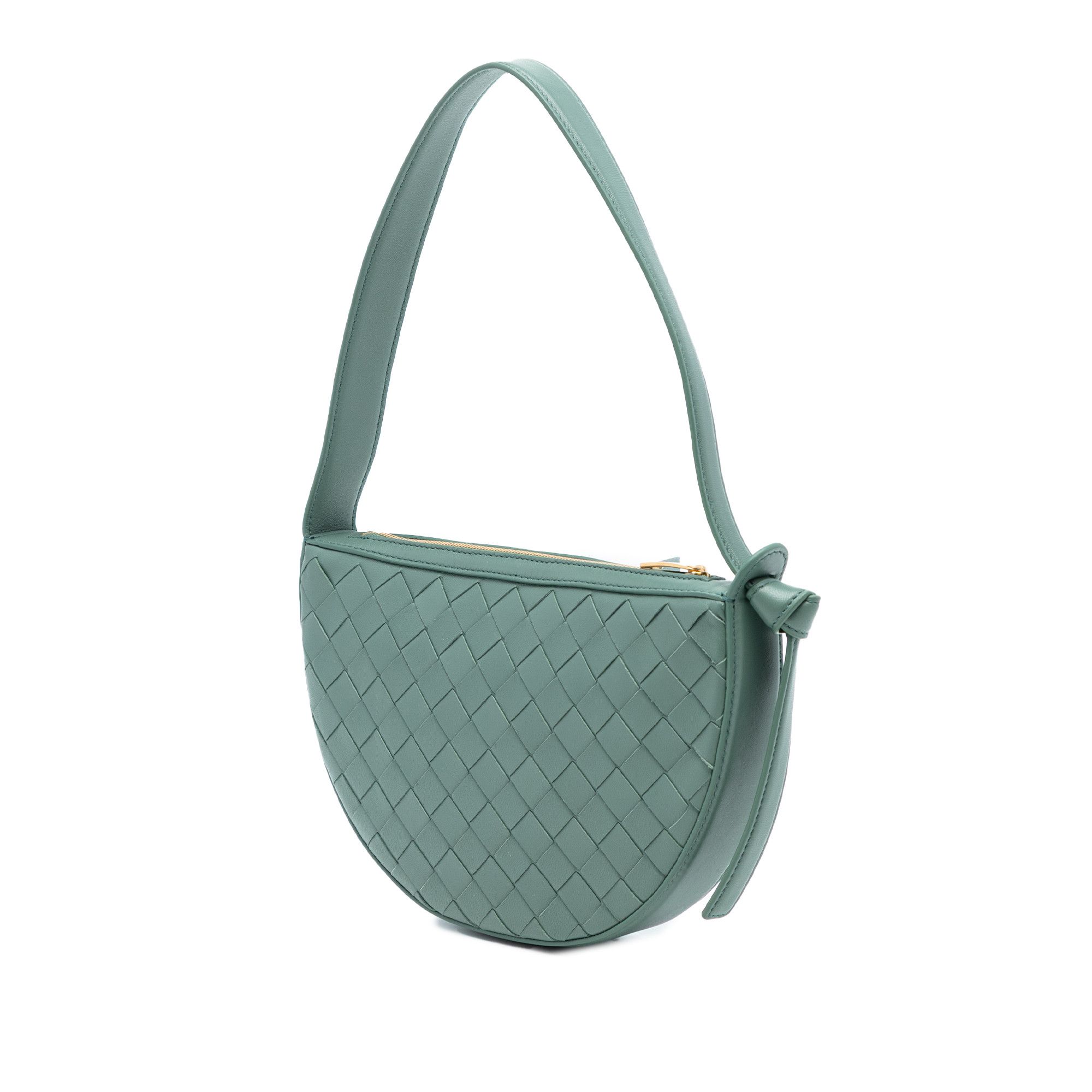 Bottega Veneta Bottega Veneta Mini Leather Intrecciato Sunrise Hobo Size ONE SIZE - 2 Thumbnail