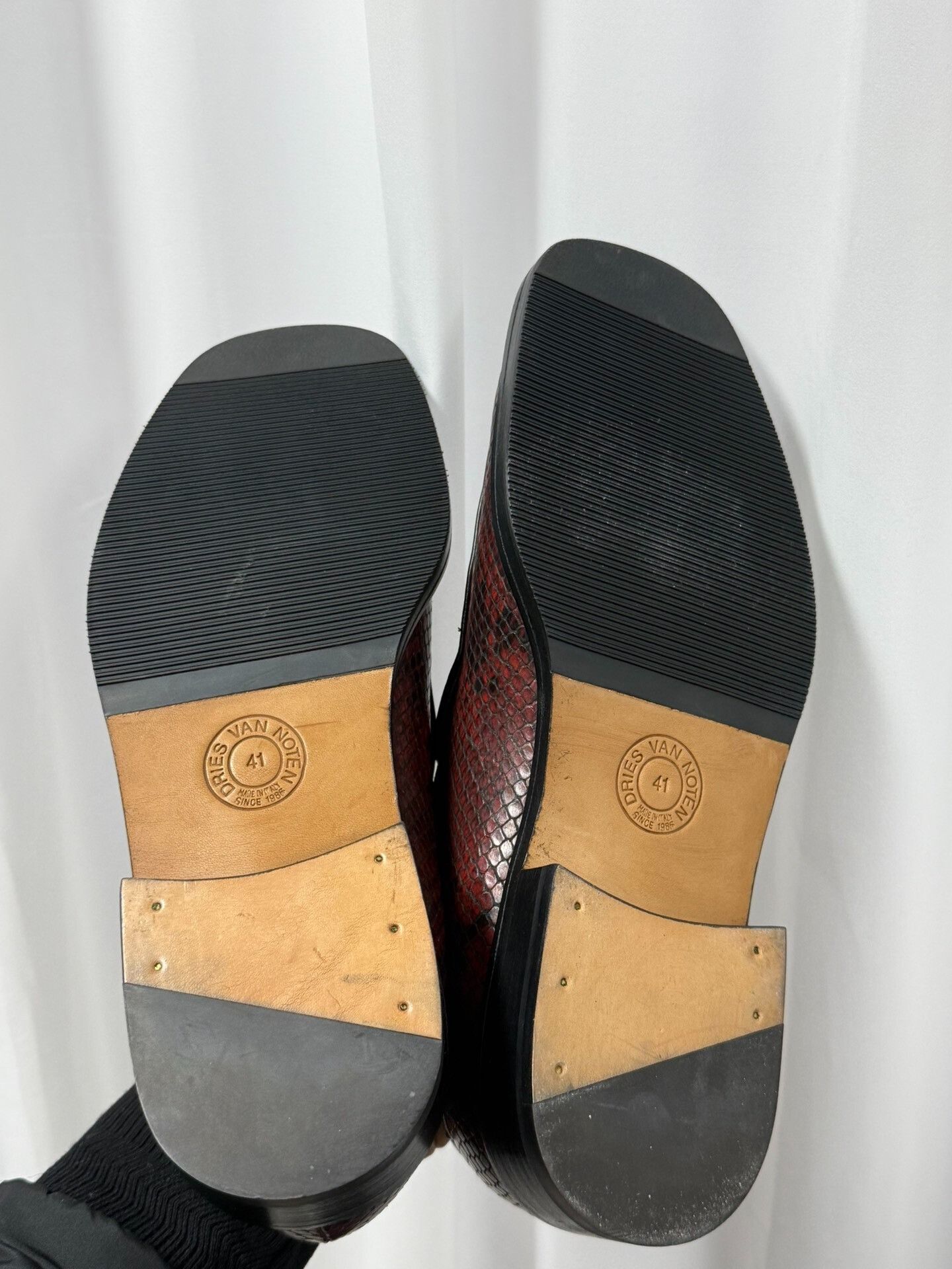 Dries Van Noten Dries Van Noten Snake Print Loafers Size US 8 / EU 41 - 8 Thumbnail