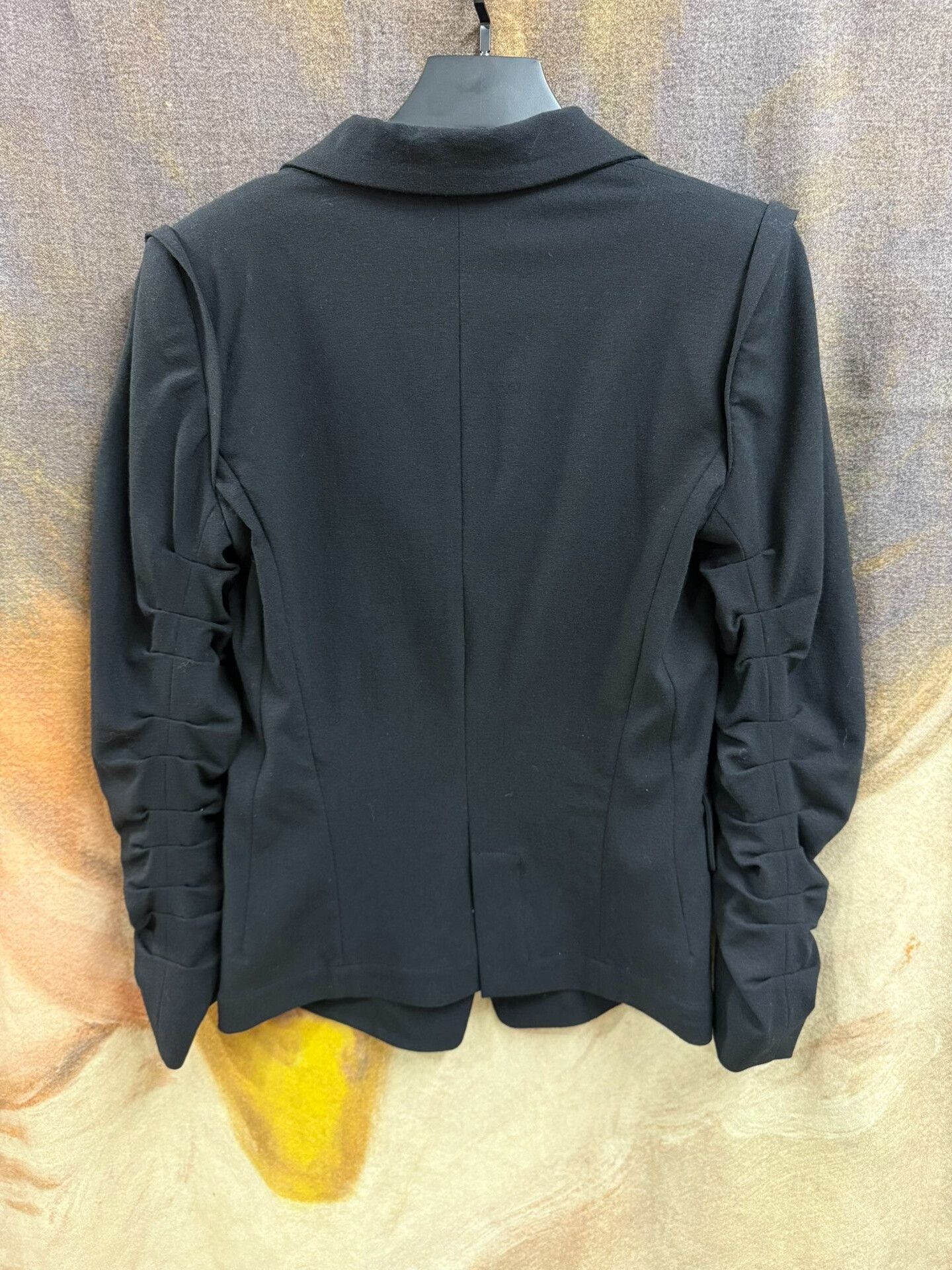 Ann Demeulemeester Elegant Black Ruched Sleeve Blazer Size US S / EU 44-46 / 1 - 6 Thumbnail