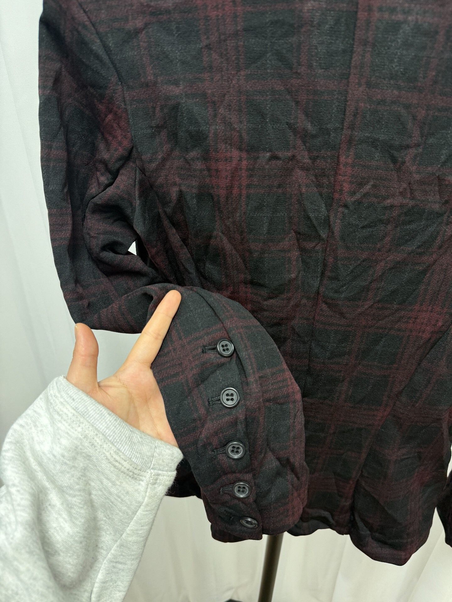 Y's Y's Red and Black Checkered Set Size M / US 6-8 / IT 42-44 - 6 Thumbnail
