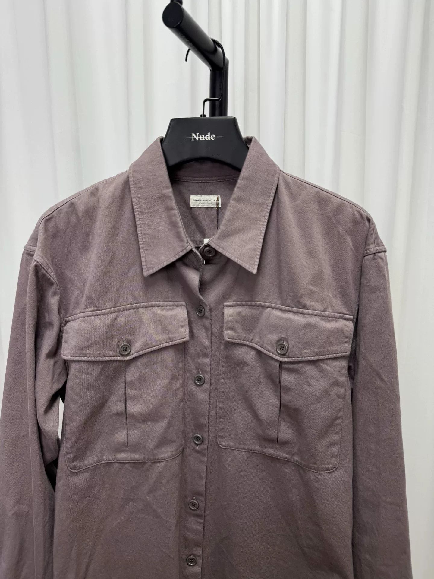 Dries Van Noten Lavender Oversized Utility Jacket Size US XS / EU 42 / 0 - 4 Thumbnail