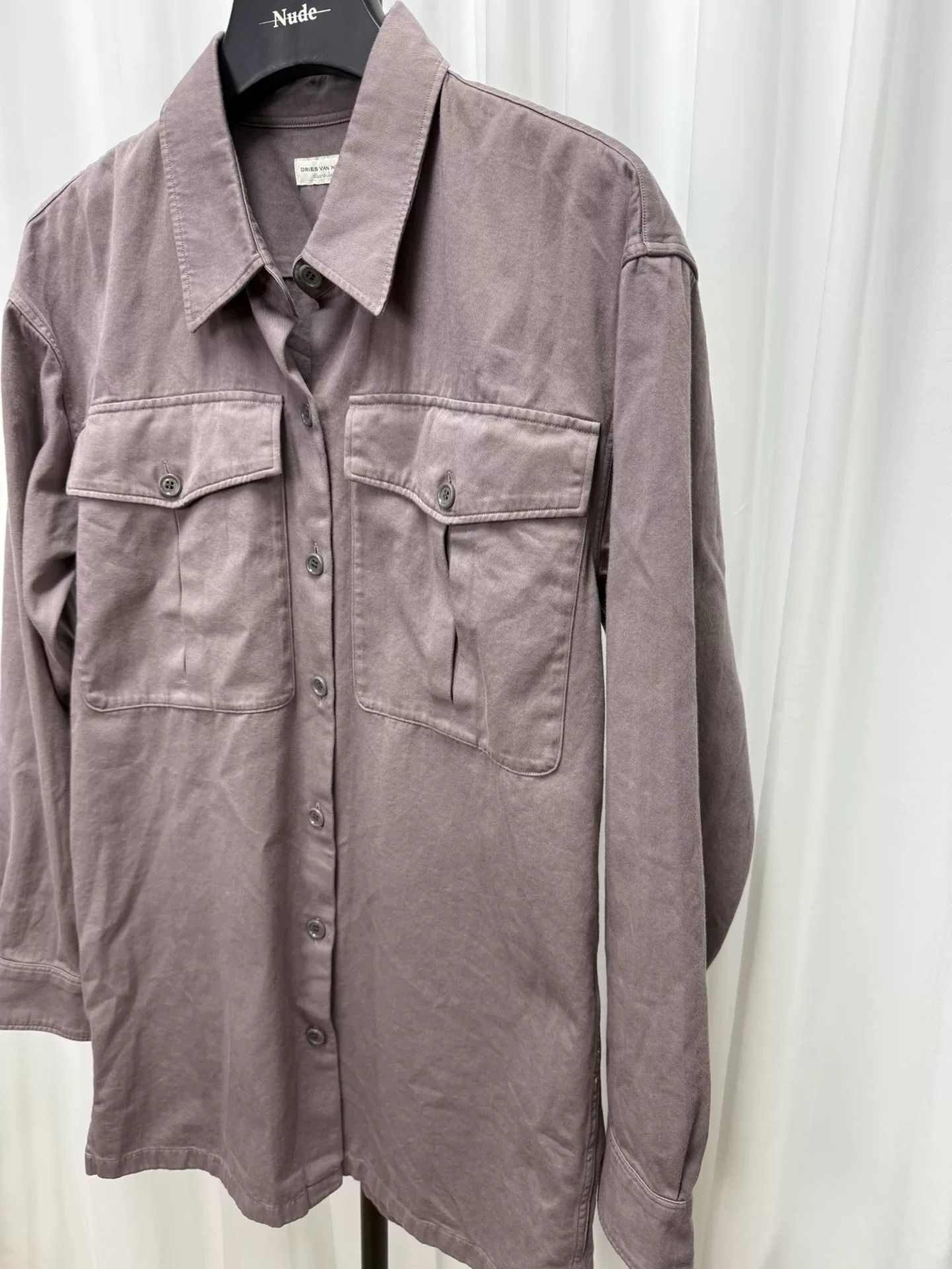 Dries Van Noten Lavender Oversized Utility Jacket Size US XS / EU 42 / 0 - 3 Thumbnail