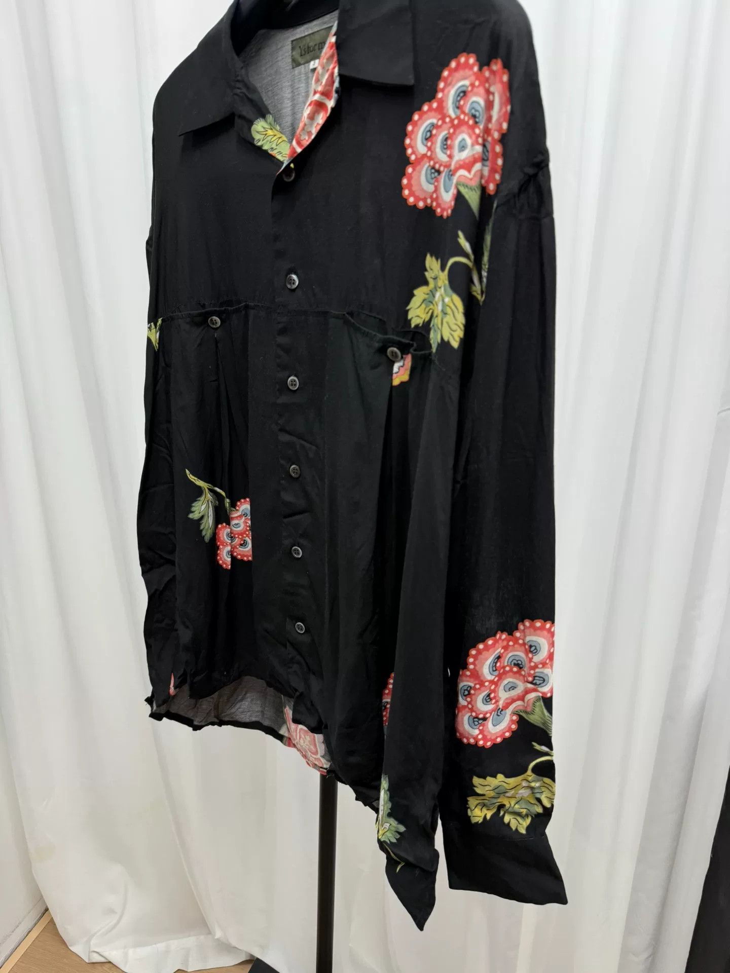 Yohji Yamamoto Yohji Yamamoto Y's Floral Shirt Size US L / EU 52-54 / 3 - 5 Thumbnail