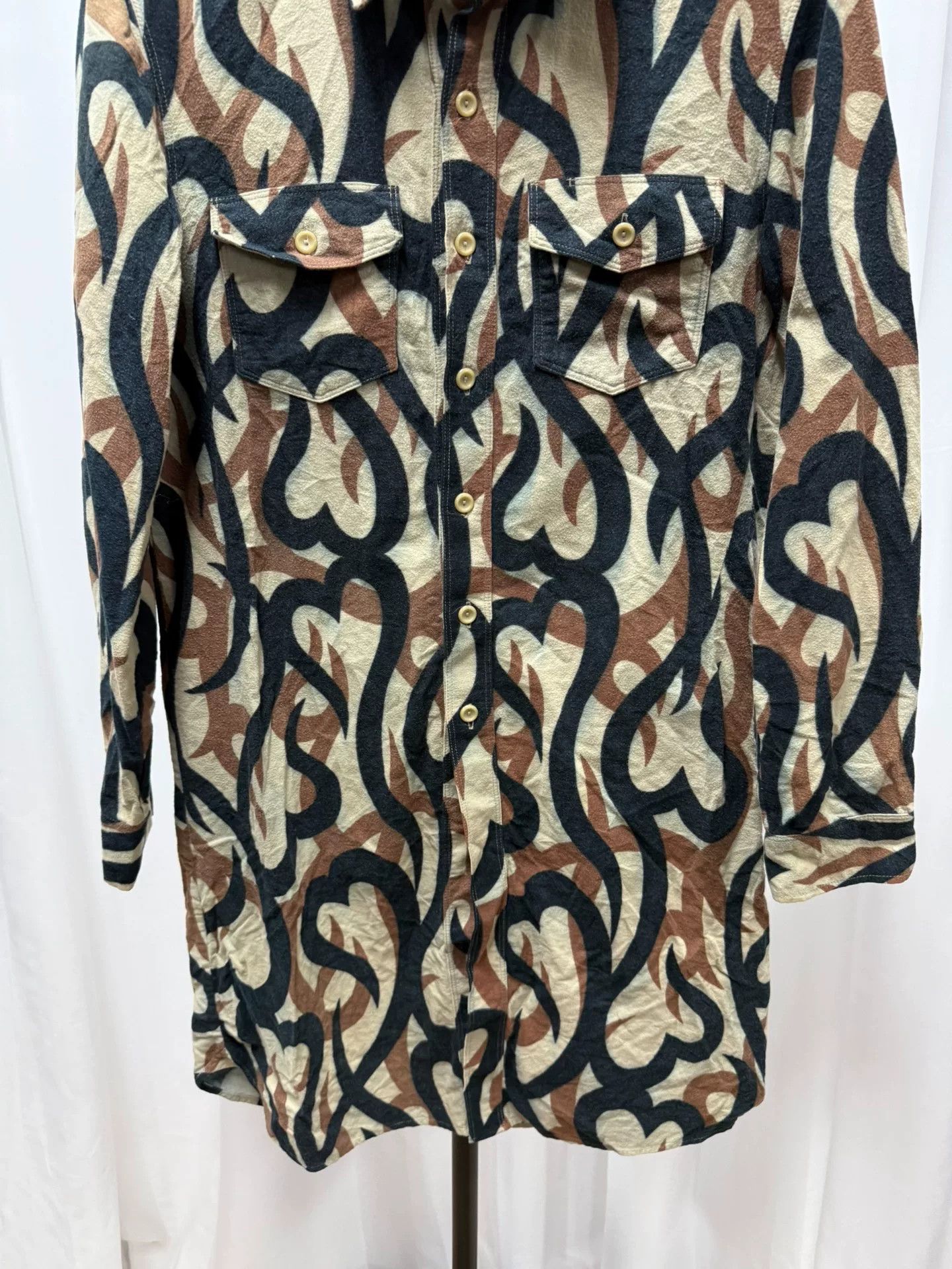 Comme des Garcons Artistic Pocket Shirt in Wool Blend Size US M / EU 48-50 / 2 - 3 Thumbnail