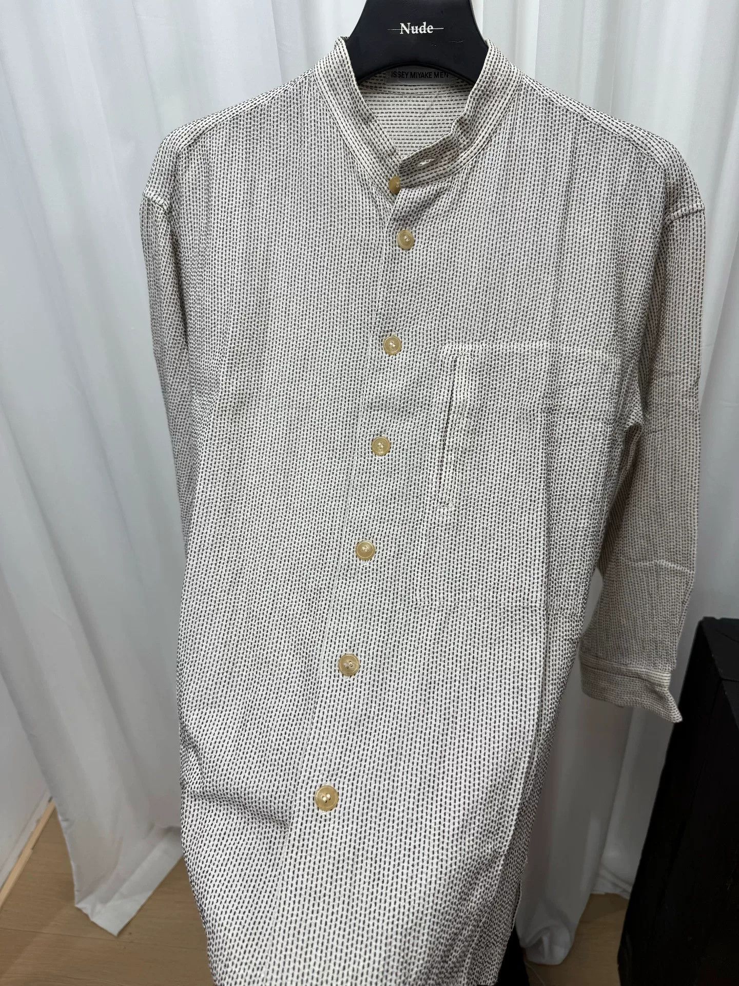 Issey Miyake Issey Miyake Striped Button-Up Shirt Size US M / EU 48-50 / 2 - 4 Thumbnail