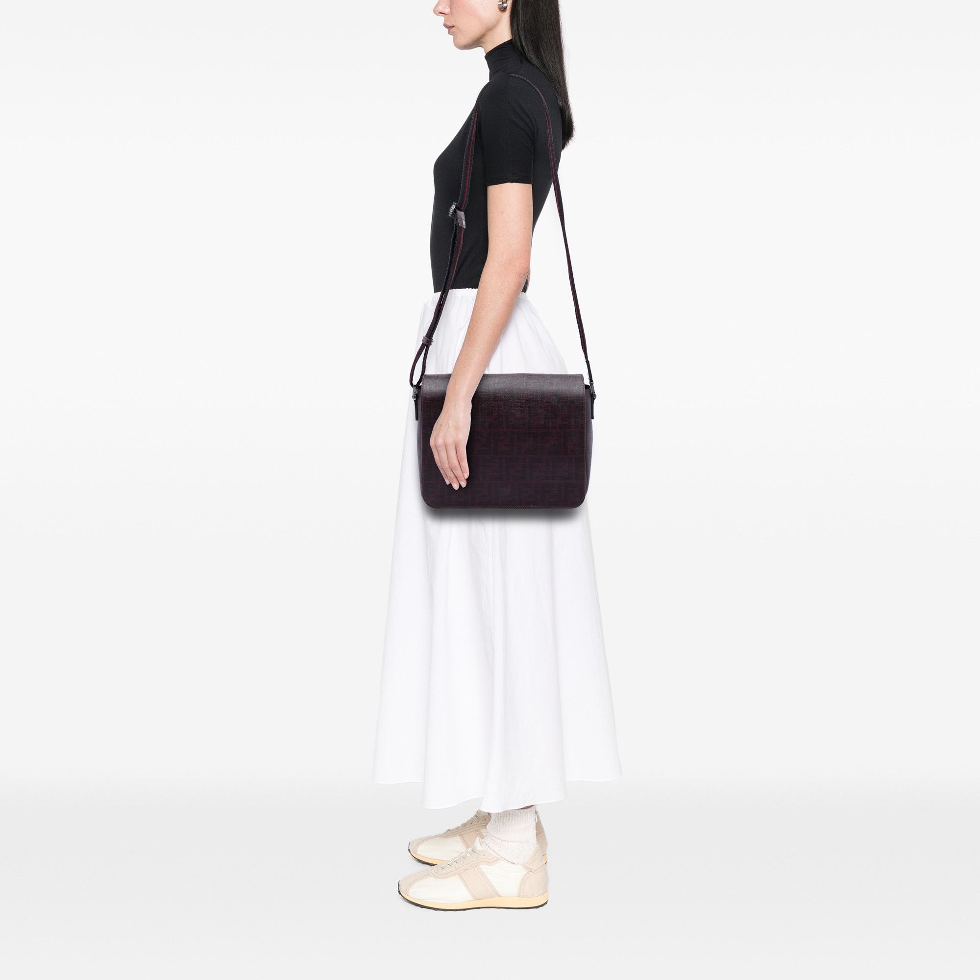Fendi Fendi Zucca Spalmati Flap Crossbody Size ONE SIZE - 6 Thumbnail