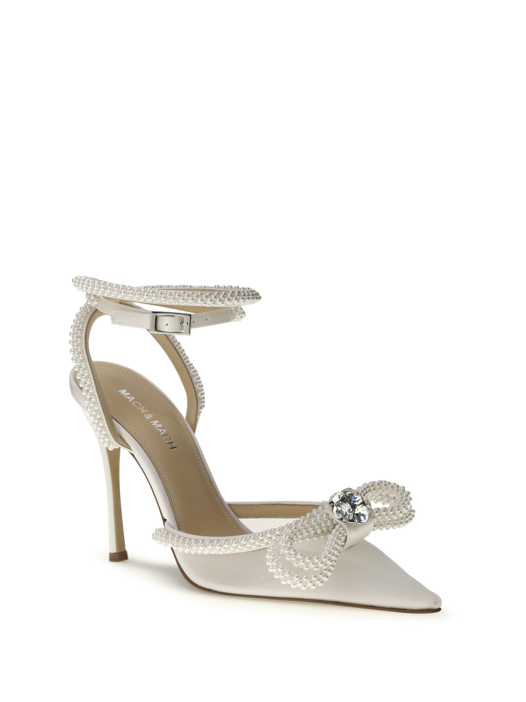 MACH & MACH Double bow satin Pumps Size US 7.5 / IT 37.5 - 2 Thumbnail