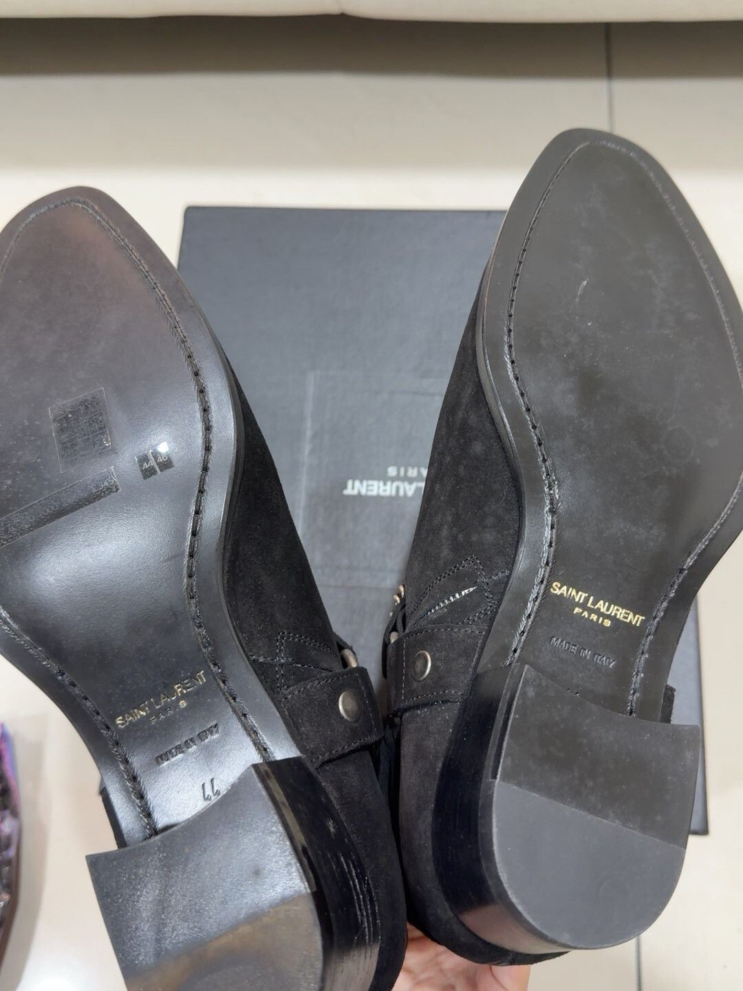 Saint Laurent Paris Saint Laurent Black Chain Chelsea Boots Size US 10 / EU 43 - 5 Thumbnail