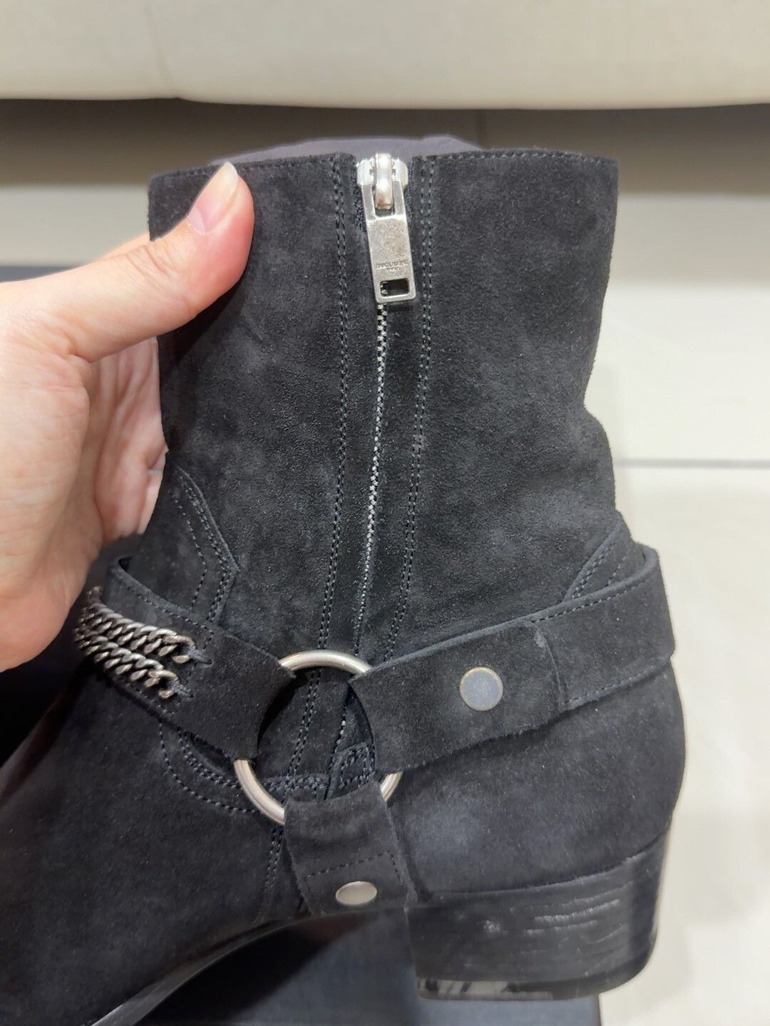 Saint Laurent Paris Saint Laurent Black Chain Chelsea Boots Size US 10 / EU 43 - 4 Thumbnail