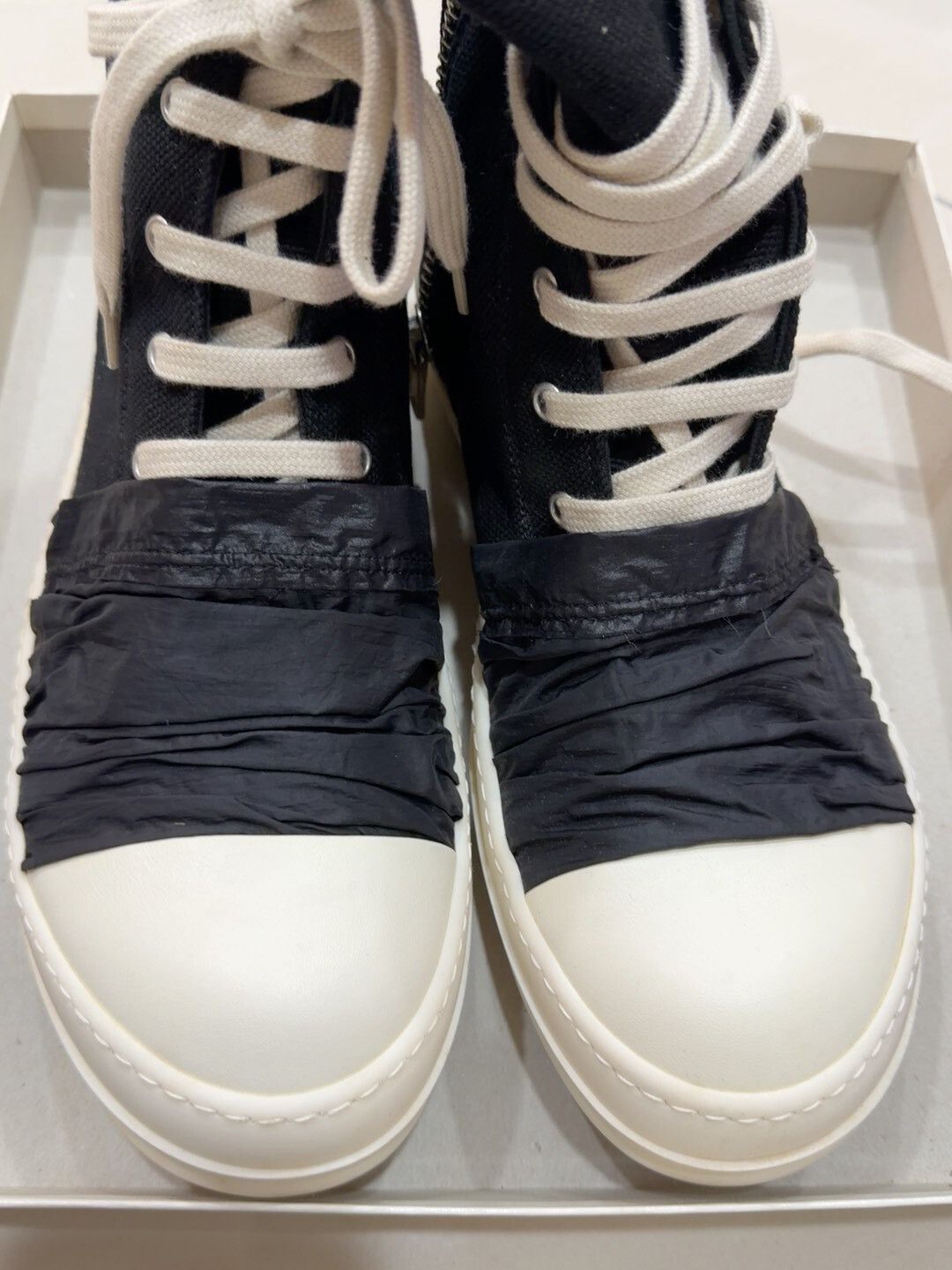 Rick Owens Rick Owens High-Top Canvas Sneakers Size US 10 / EU 43 - 4 Thumbnail