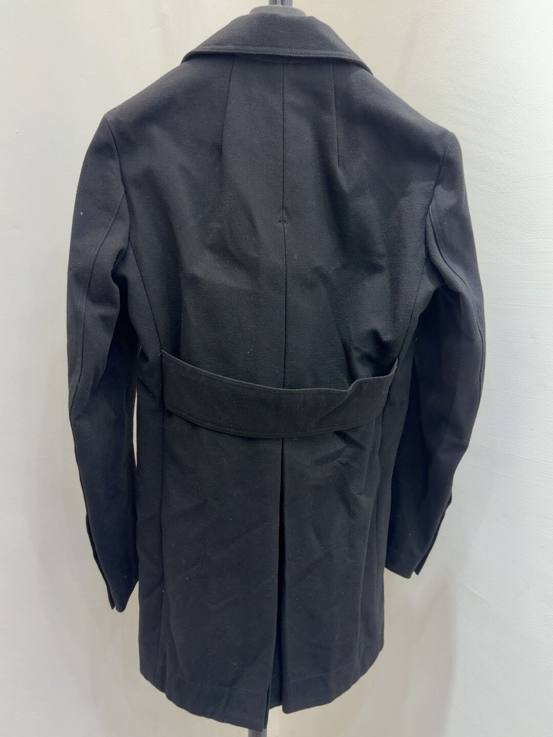 Rick Owens Rick Owens Black Wool Double-Breasted Coat Size US M / EU 48-50 / 2 - 2 Thumbnail