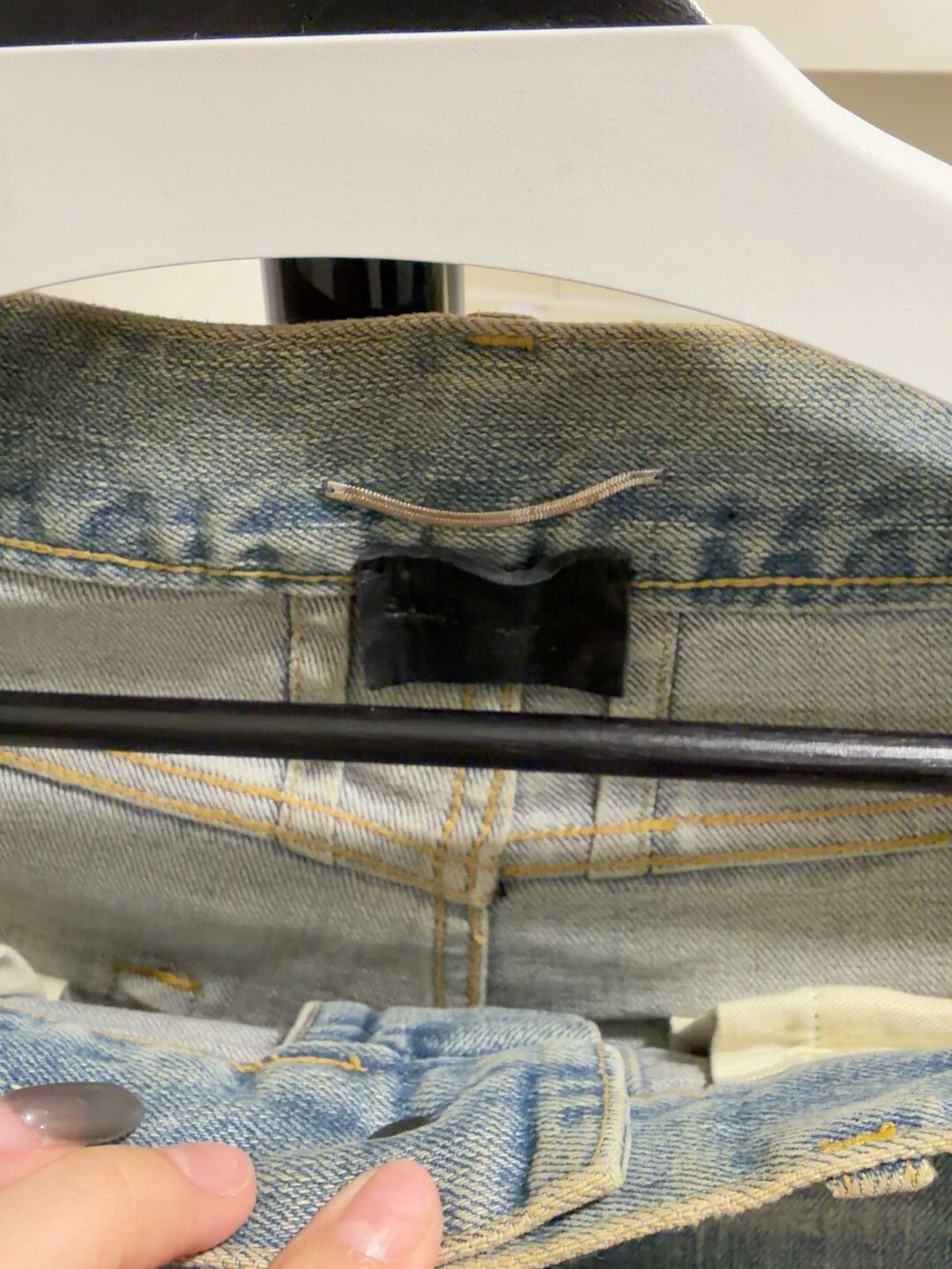 Saint Laurent Paris Saint Laurent Distressed Denim Pants Size 31 Size US 31 - 3 Thumbnail