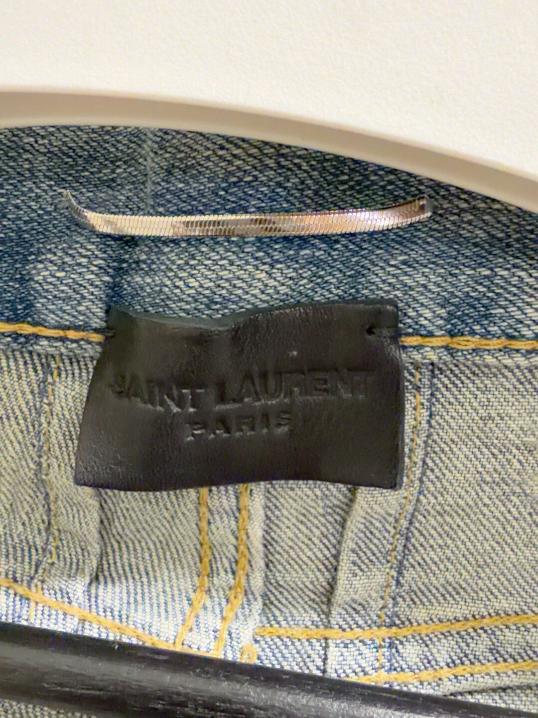 Saint Laurent Paris Saint Laurent Distressed Denim Pants Size US 31 - 4 Thumbnail