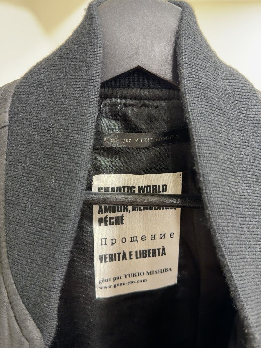 Gene Par Yukio Mishiba Yukio Mishiba Black Leather Jacket L Size Size US L / EU 52-54 / 3 - 3 Thumbnail