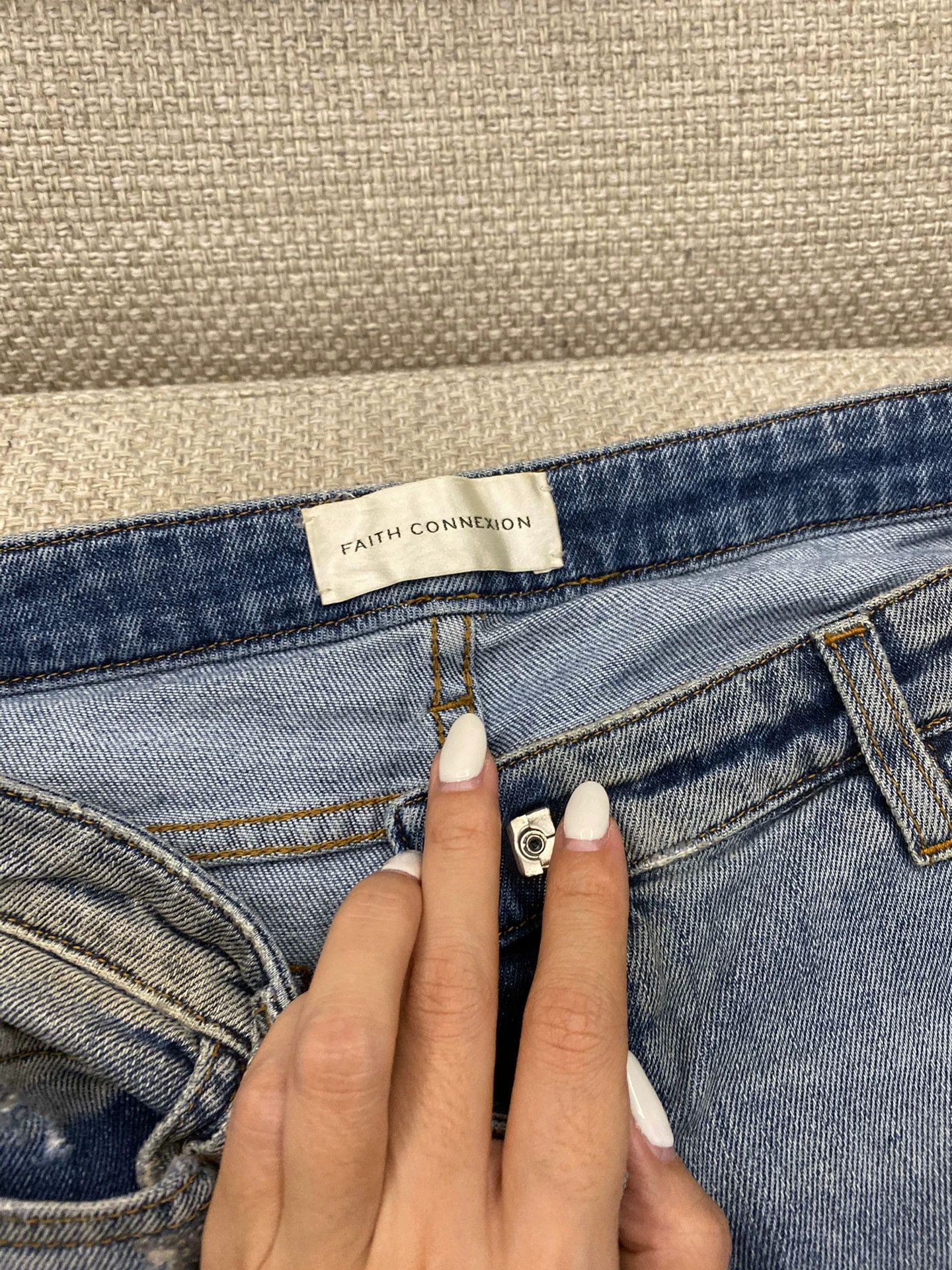 Faith Connexion SLP Women's Distressed Denim Jeans for Sale Size 29" - 5 Thumbnail