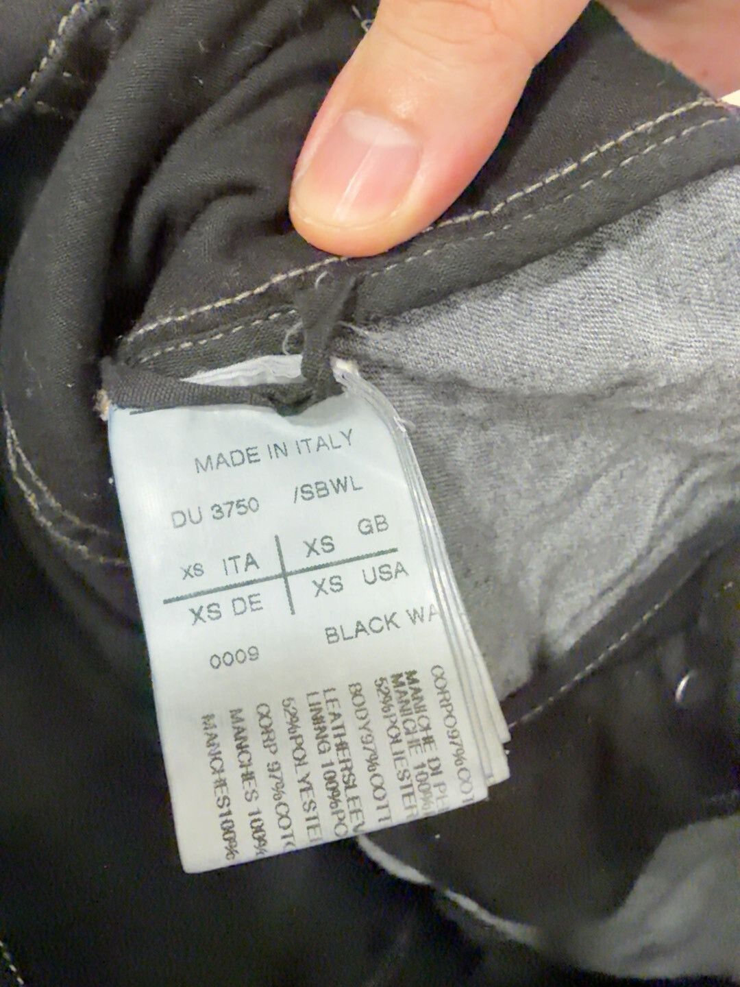 Rick Owens Drkshdw Rick Owens Black Asymmetrical Jacket Size US M / EU 48-50 / 2 - 3 Thumbnail
