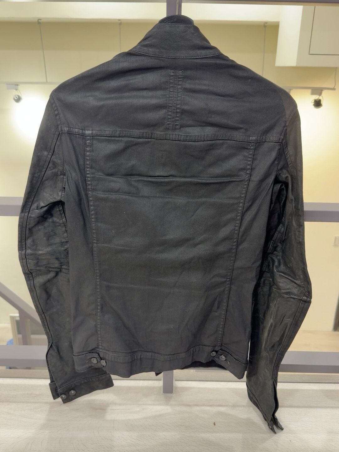 Rick Owens Drkshdw Rick Owens Black Asymmetrical Jacket Size US M / EU 48-50 / 2 - 2 Thumbnail