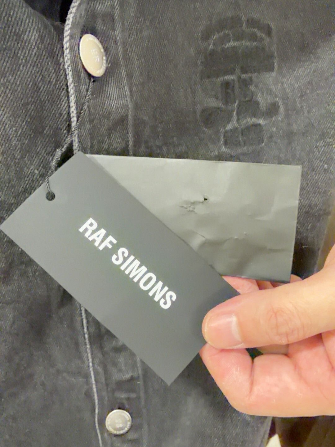 Raf Simons Raf Simons Black Denim Shirt Size S Size US S / EU 44-46 / 1 - 3 Thumbnail