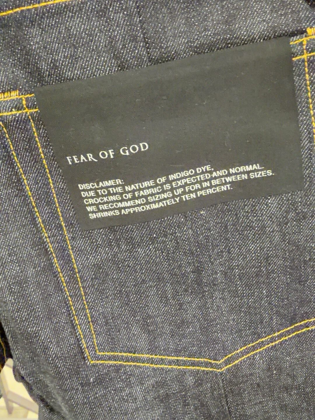 Fear of God Fear of God Denim Pants Size US 33 - 4 Thumbnail