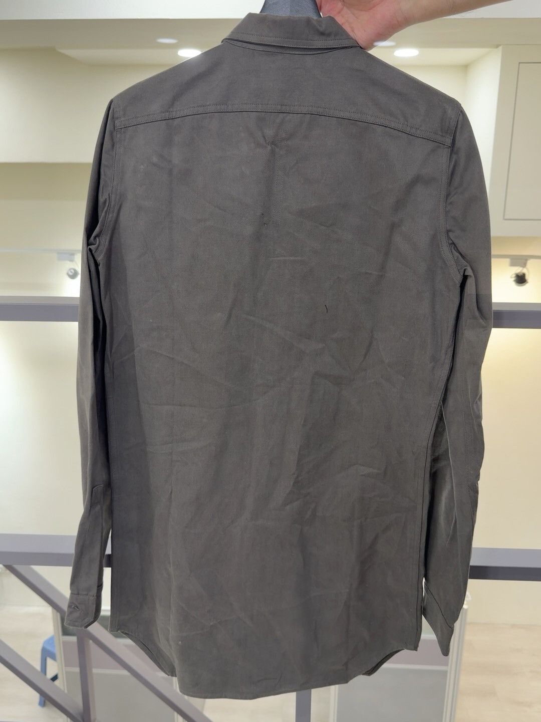 Rick Owens Rick Owens Men's Gray Shirt Size S Size US S / EU 44-46 / 1 - 2 Thumbnail