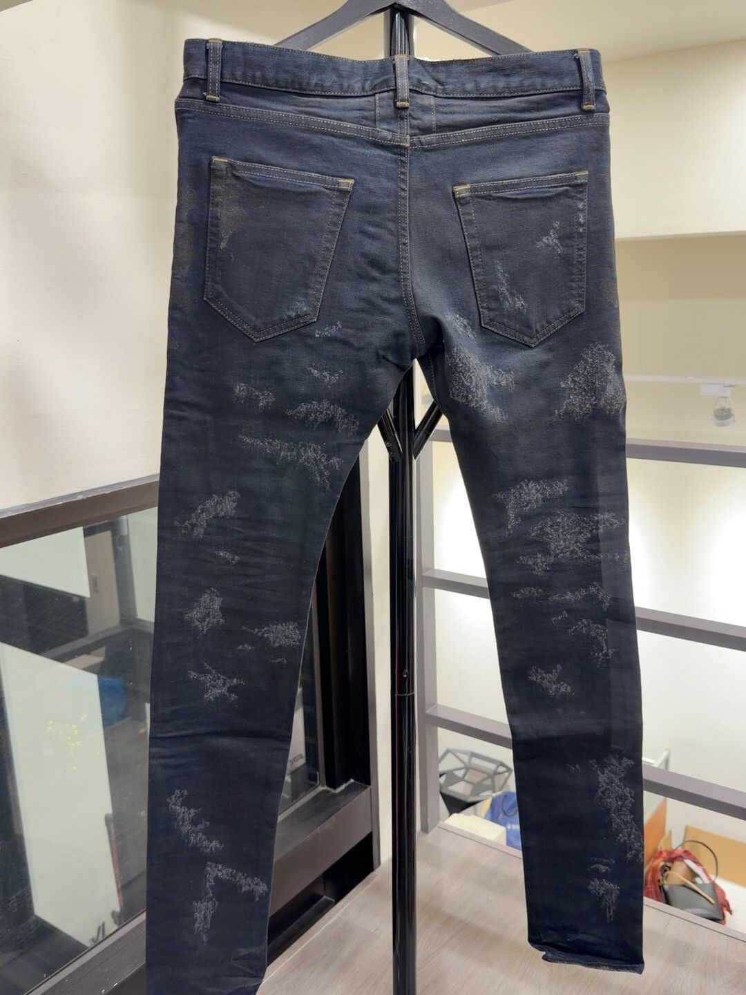 Saint Laurent Paris Saint Laurent Black Slim Fit Jeans Size US 33 - 2 Thumbnail