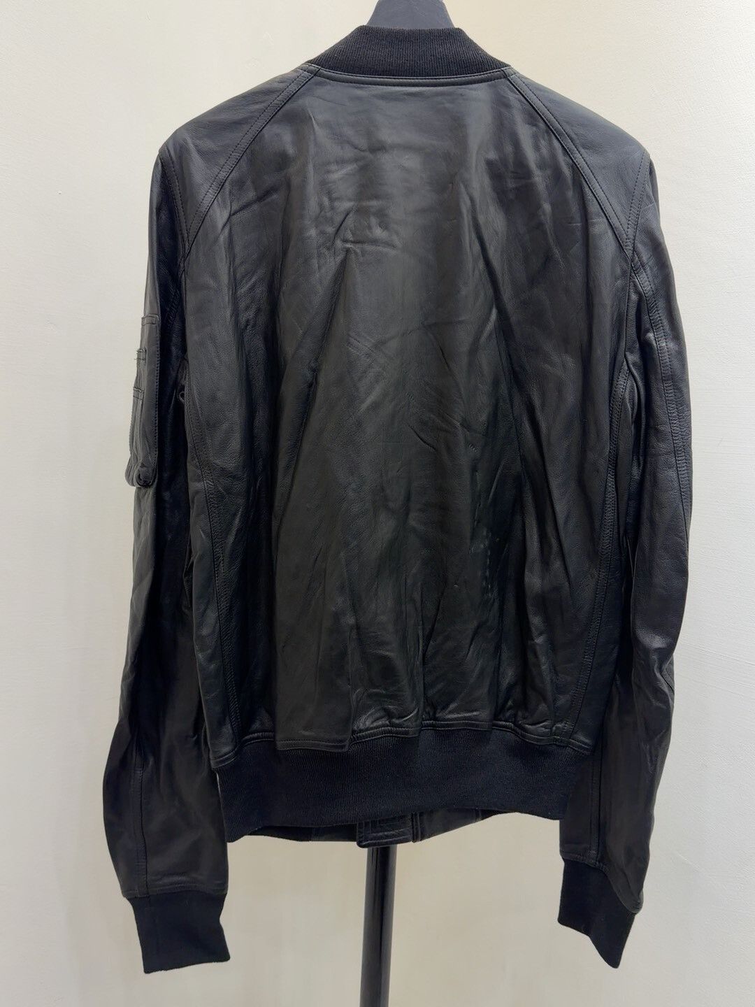 Rick Owens Rick Owens Black Leather Jacket Size US M / EU 48-50 / 2 - 2 Thumbnail